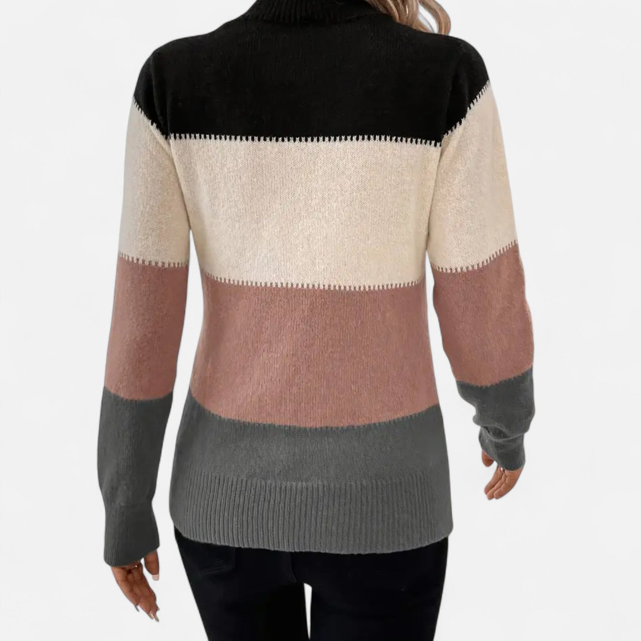 Zeyliah | Women’s Pullover Sweater with Mock Neck