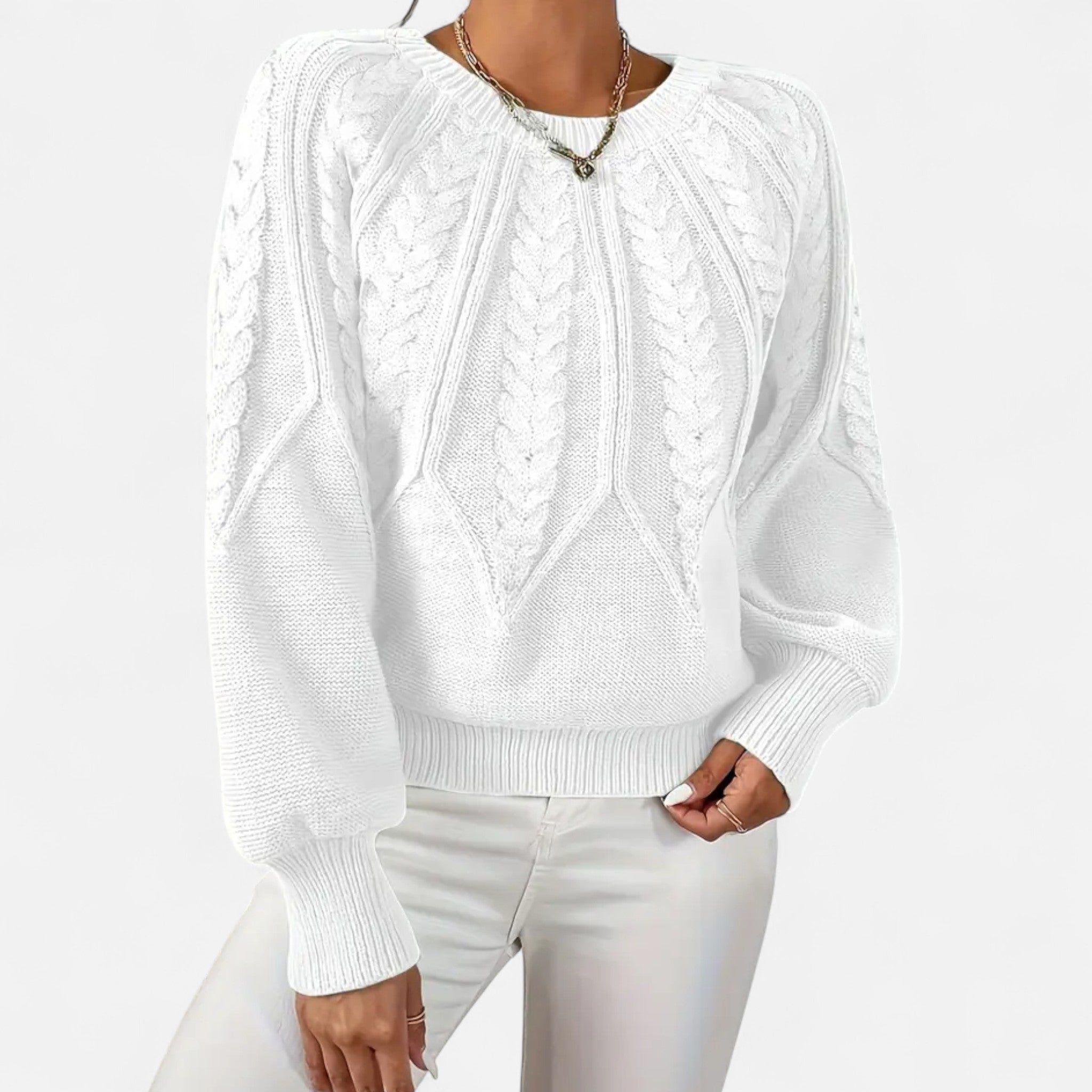 Zeyliah | Women’s Pullover Sweater with Round Neck