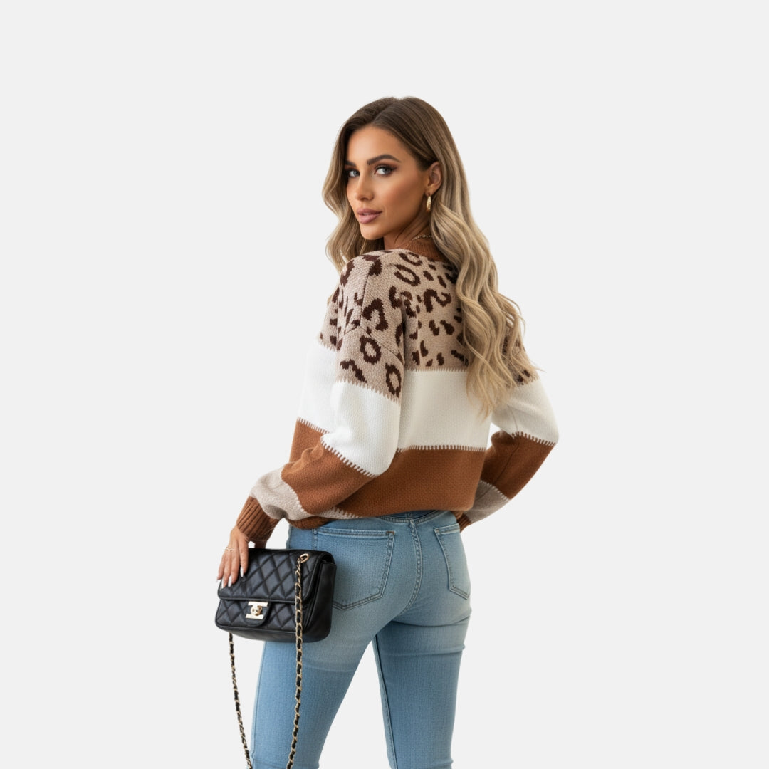 Zeyliah | Women’s Color Block Pullover Sweater