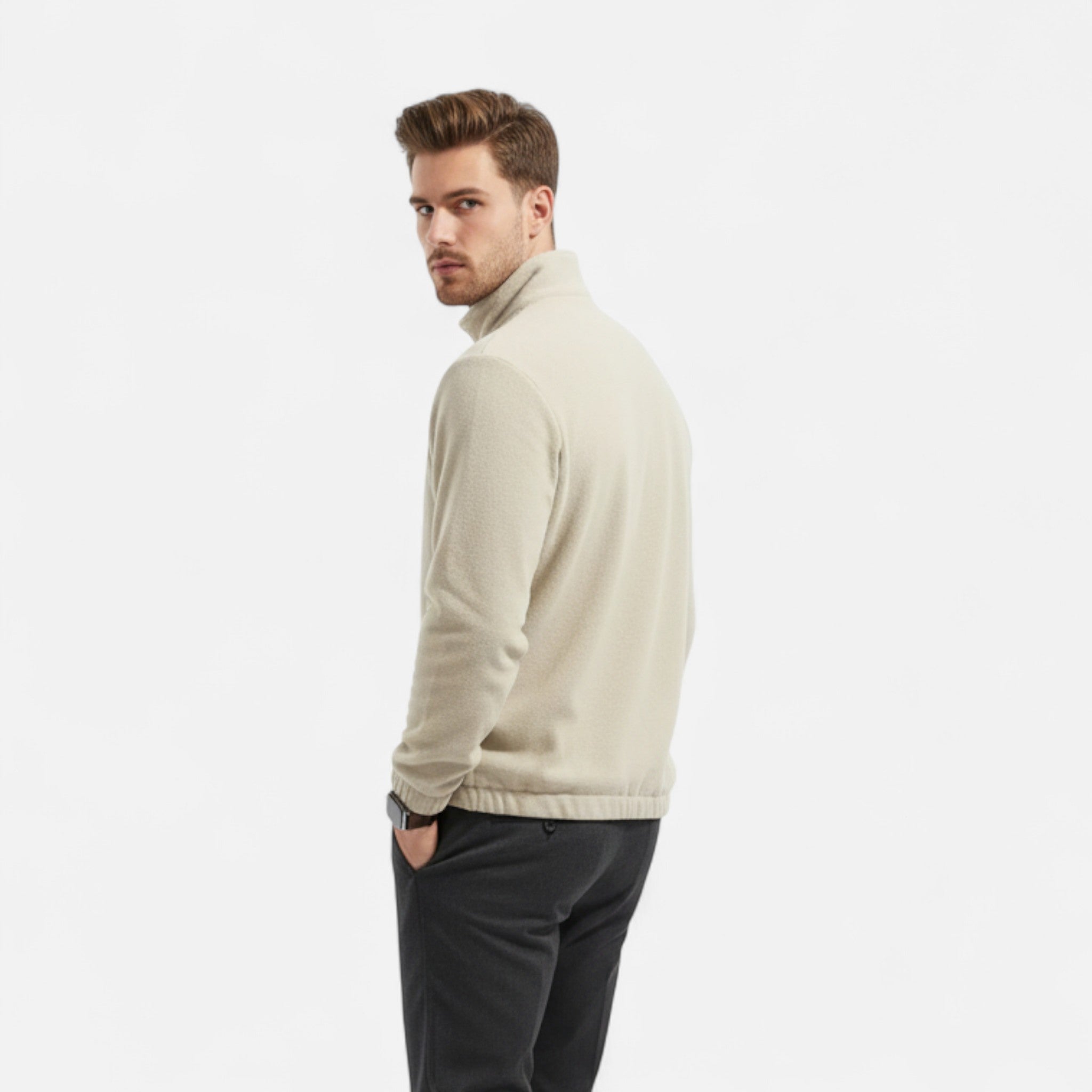 Zeyliah | Men’s Zip-Up Fleece Sweatshirt