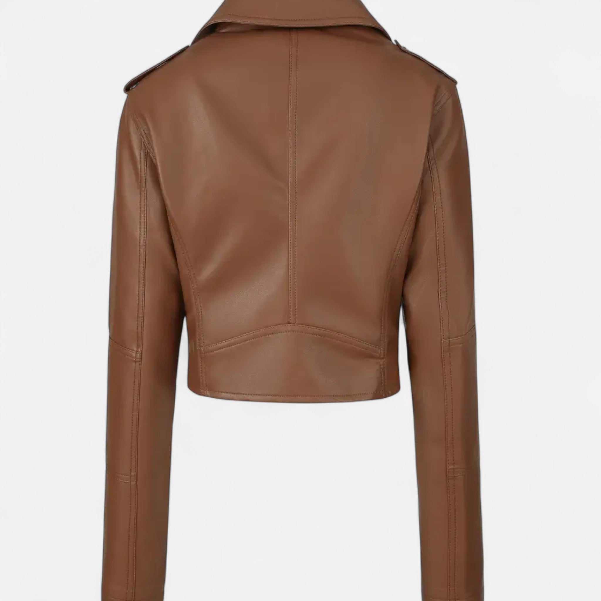 Zeyliah | Women’s Lightweight Zip-Up Faux Leather Jacket