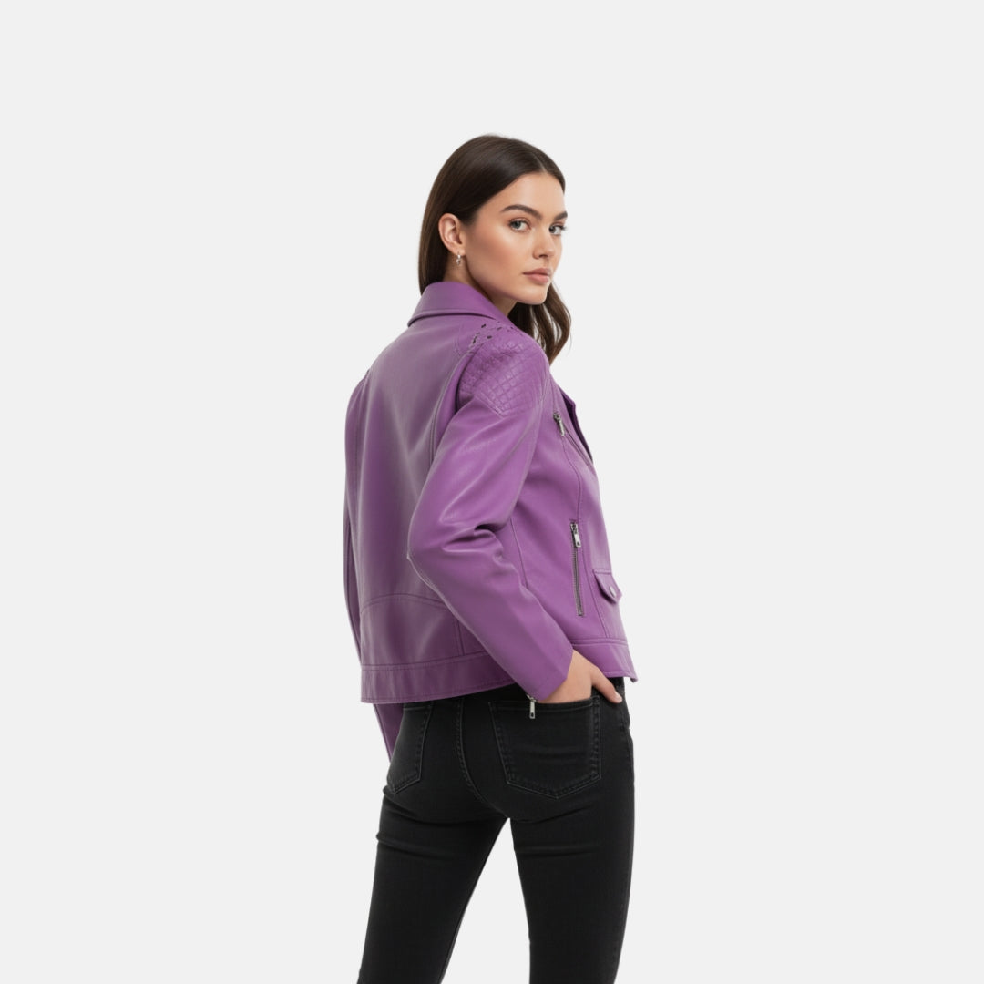 Zeyliah | Women’s Short Jacket with Stand Collar