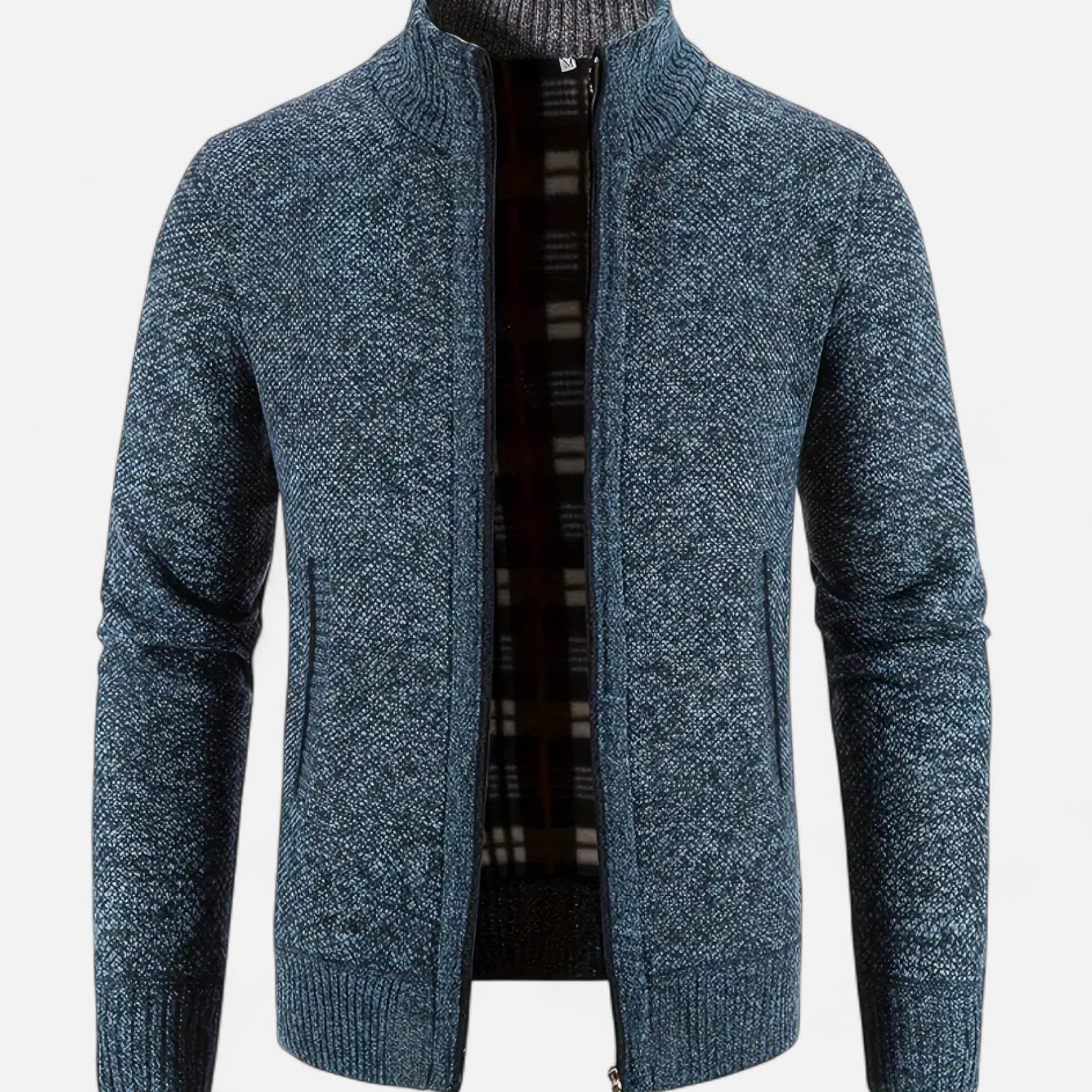 Zeyliah | Men’s Zip-Up Knit Sweater