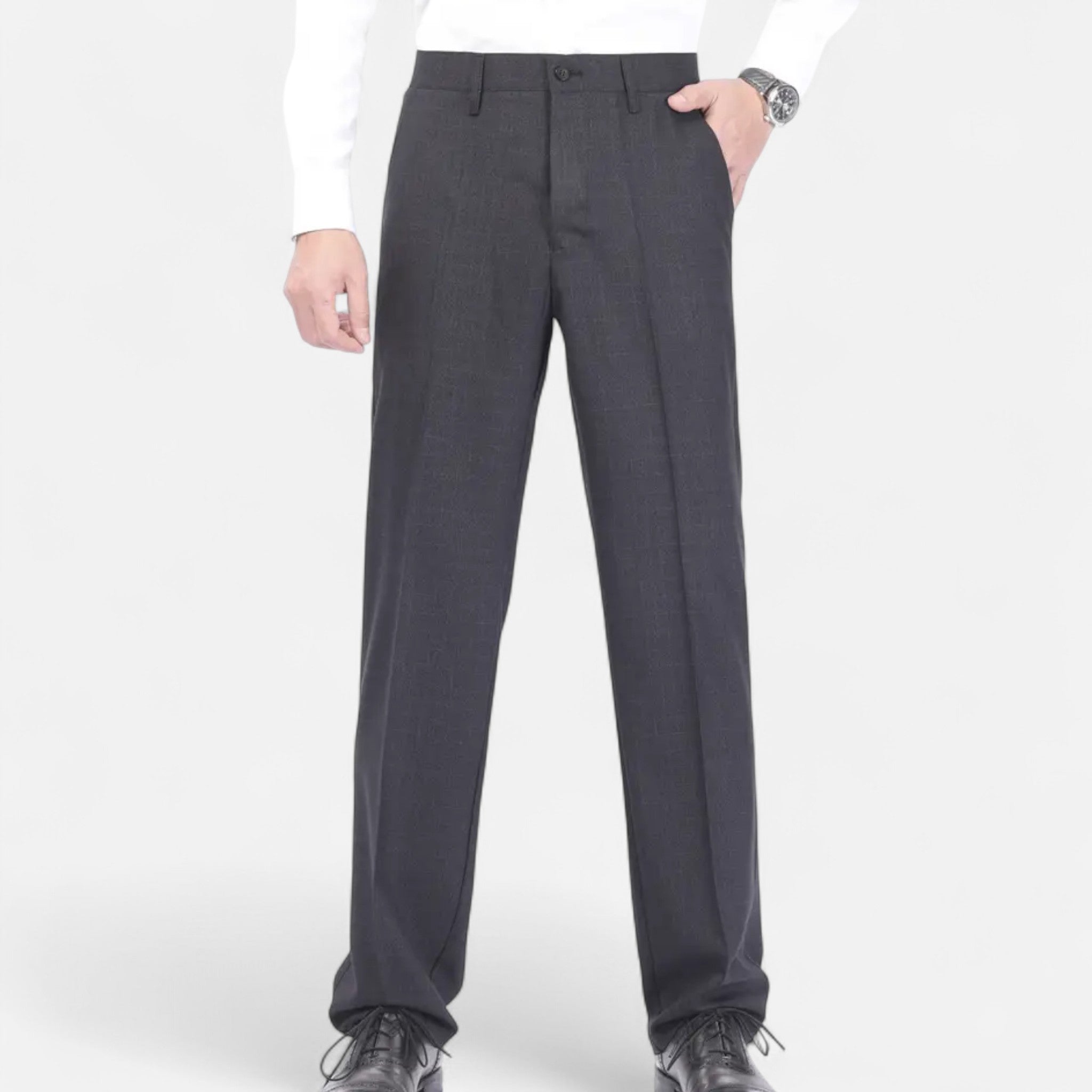 Zeyliah | Men’s Classic Solid Dress Trousers