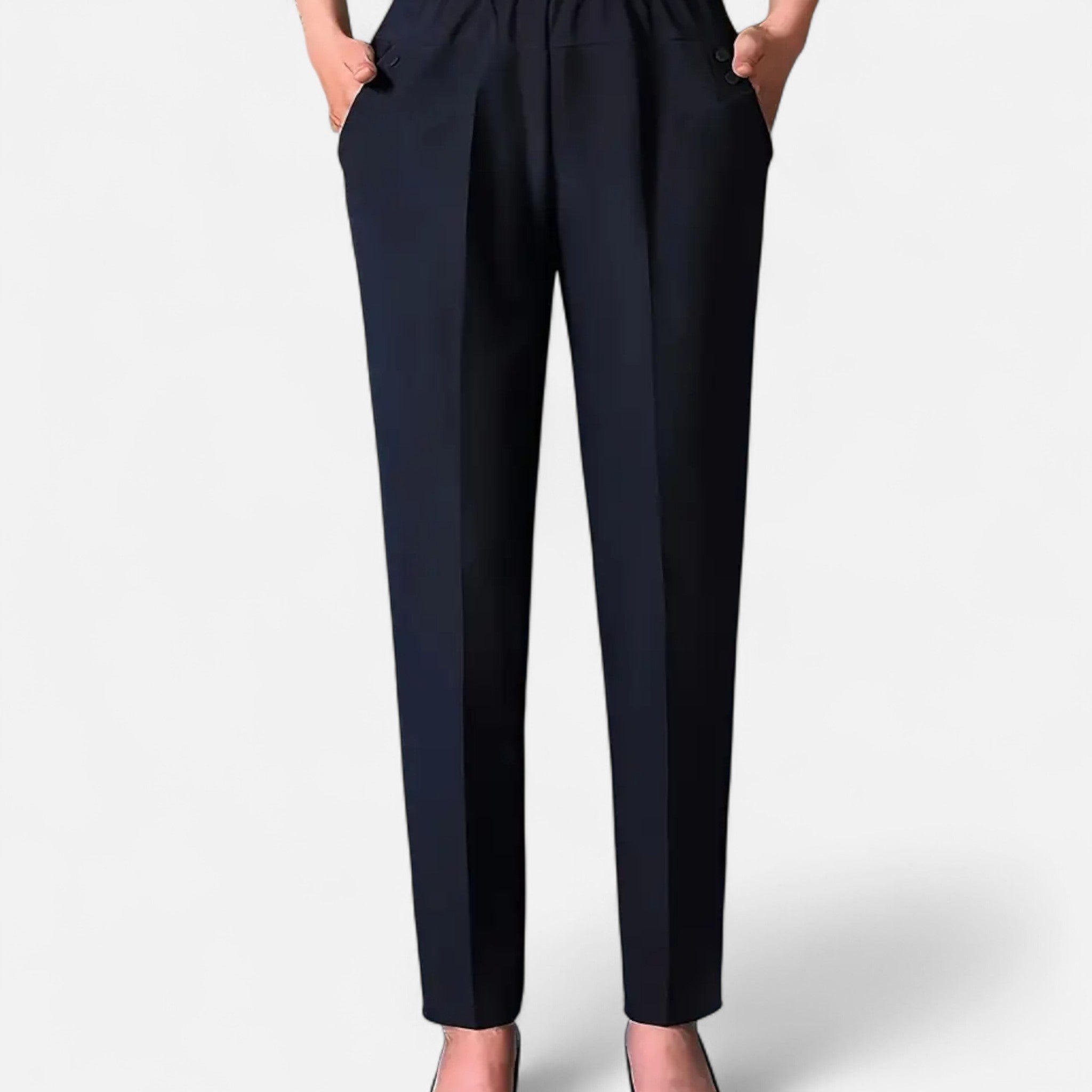 Zeyliah | Women’s Tapered Trousers with Elastic Waist