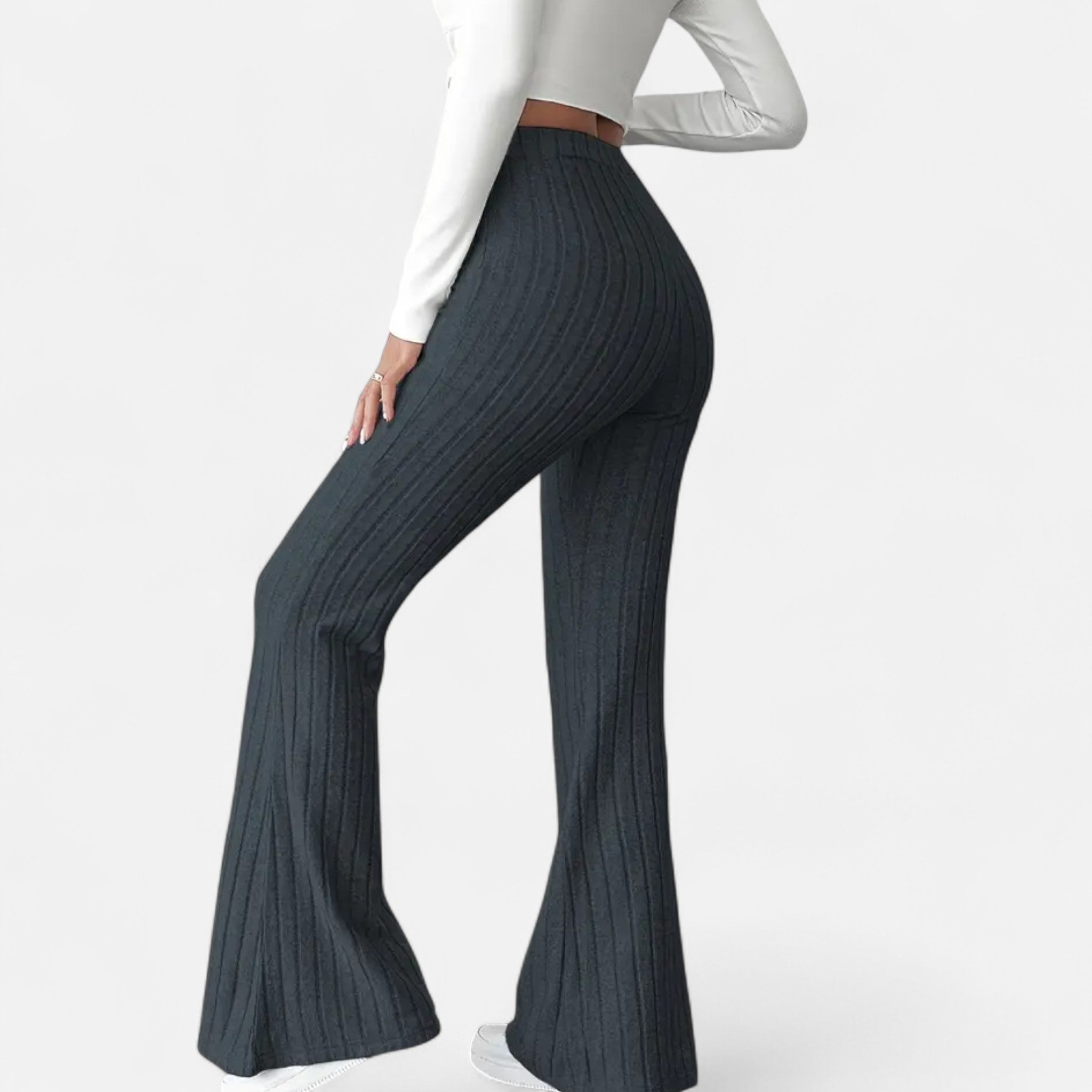 Zeyliah | Women’s Stretchy Flared Pants with High Waist