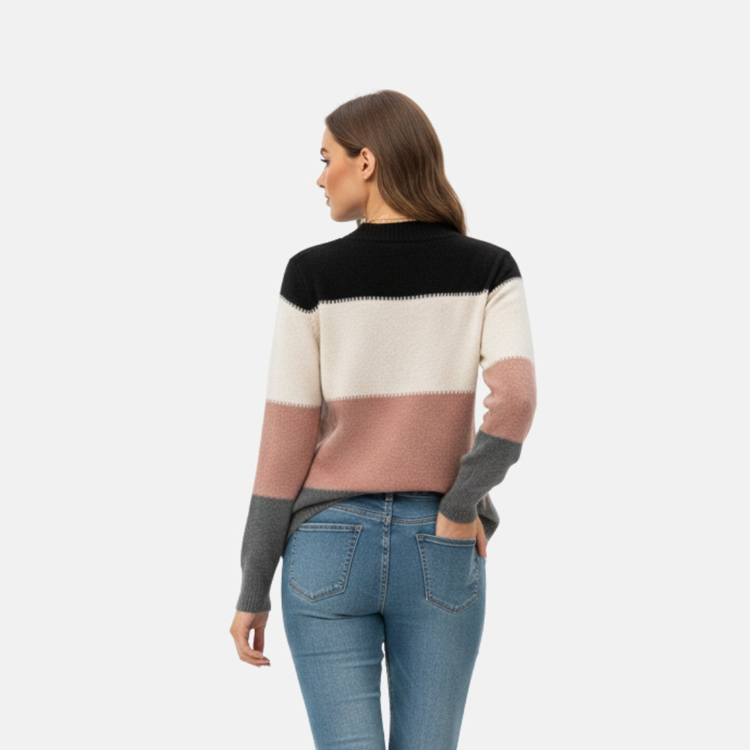Zeyliah | Women’s Pullover Sweater with Mock Neck