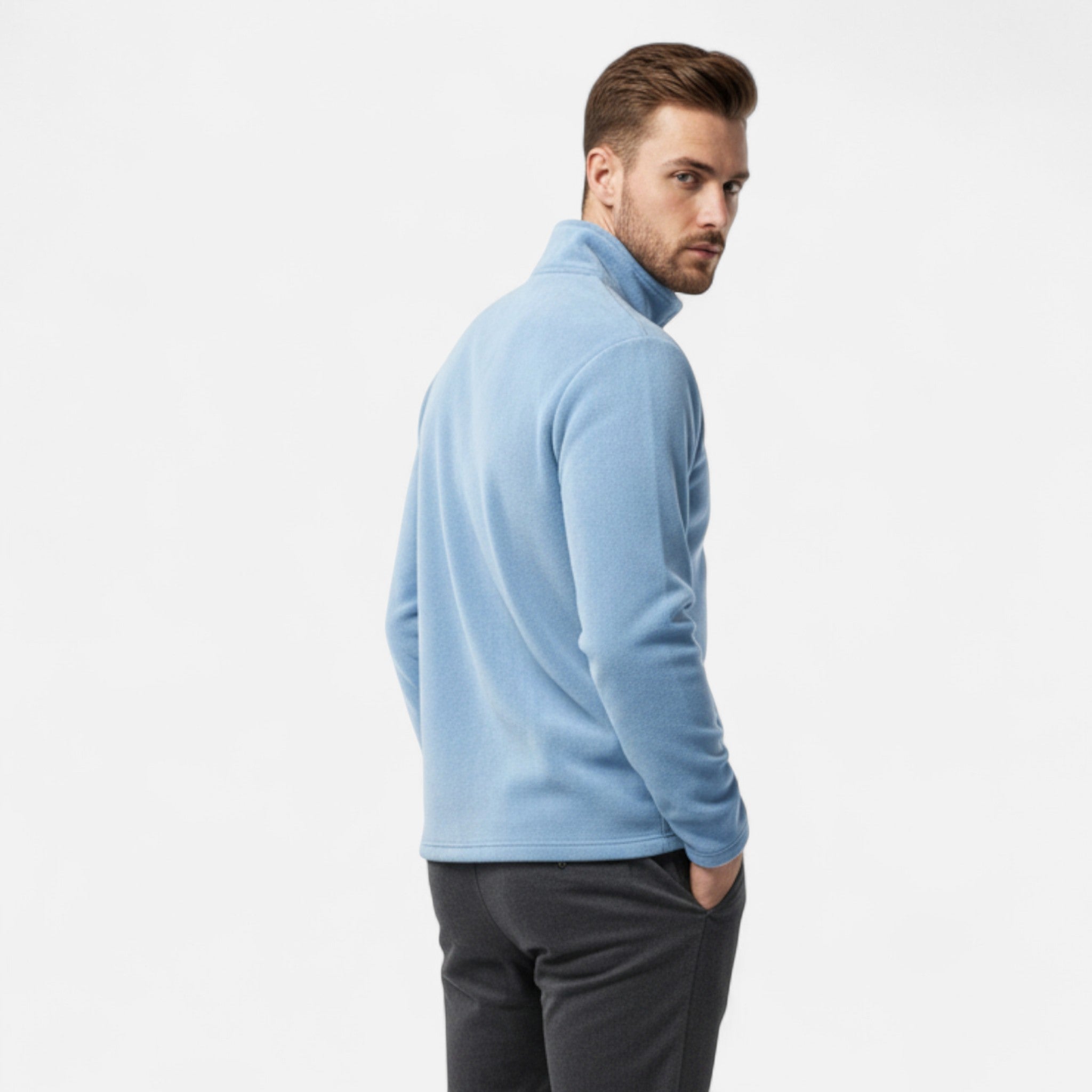 Zeyliah | Men’s Fleece Half-Zip Sweatshirt