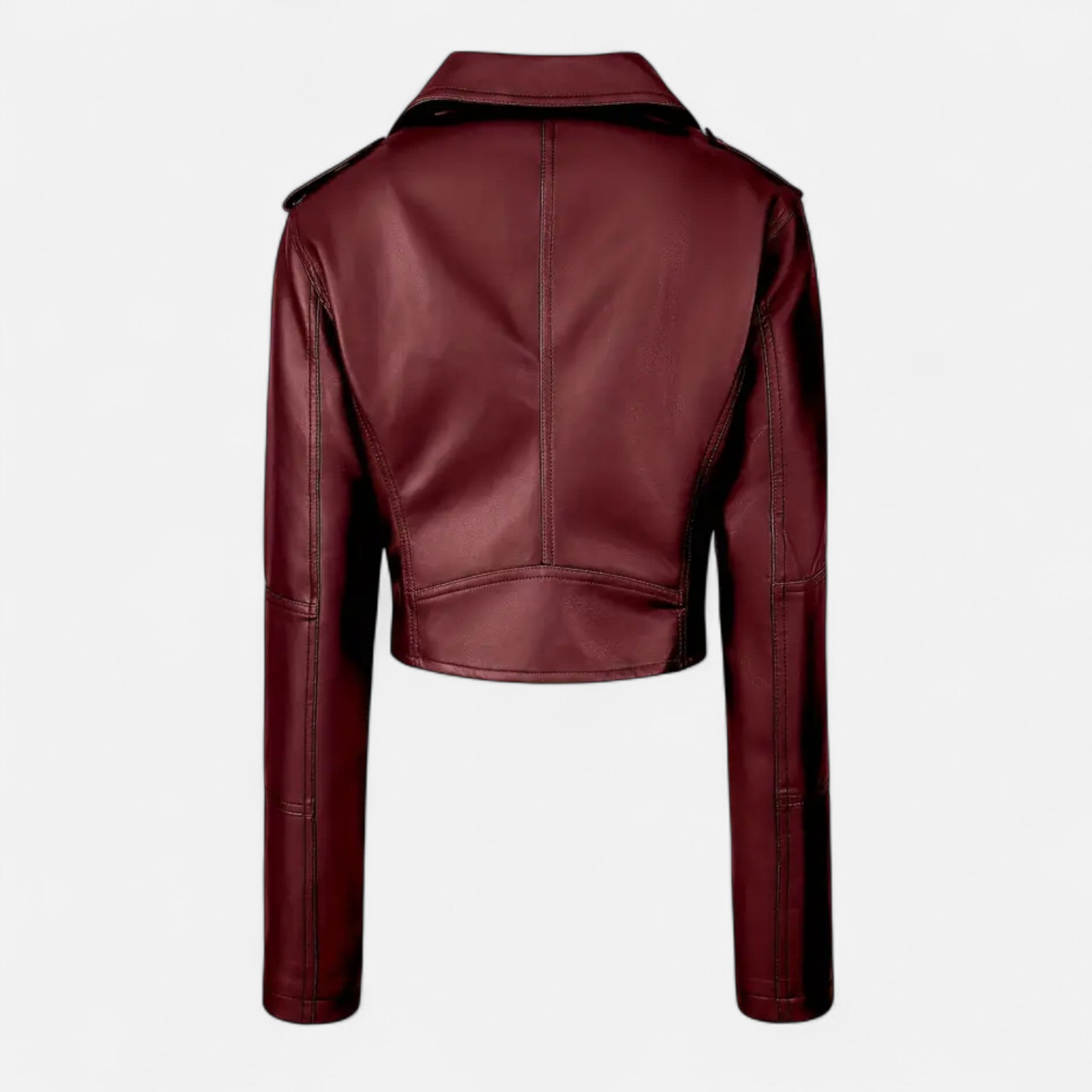Zeyliah | Women’s Lightweight Zip-Up Faux Leather Jacket