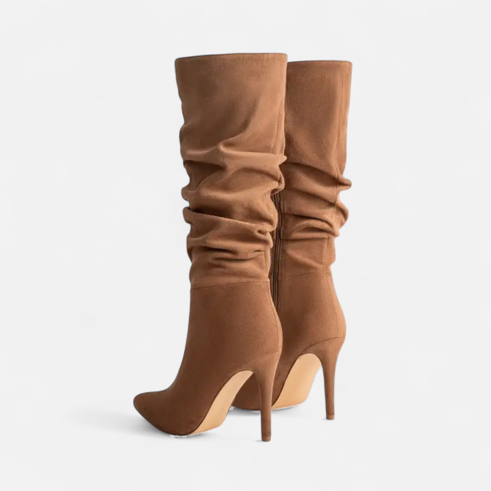 Zeyliah | Women’s Stiletto Knee-High Boots with Zipper