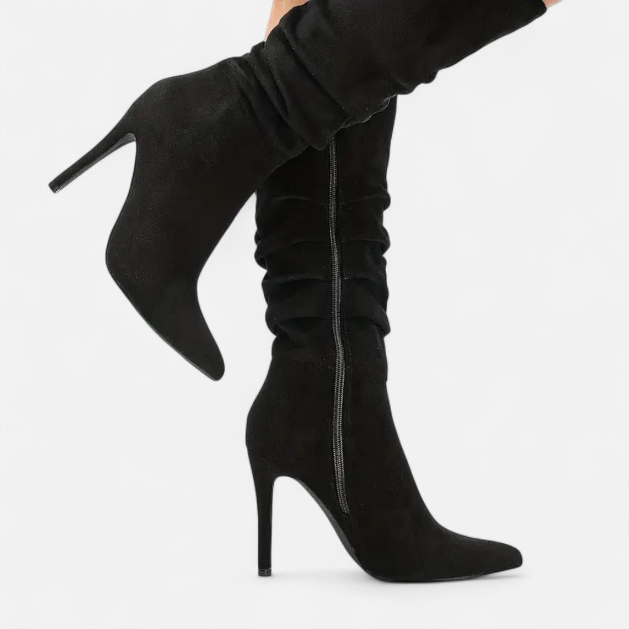 Zeyliah | Women’s Stiletto Knee-High Boots with Zipper