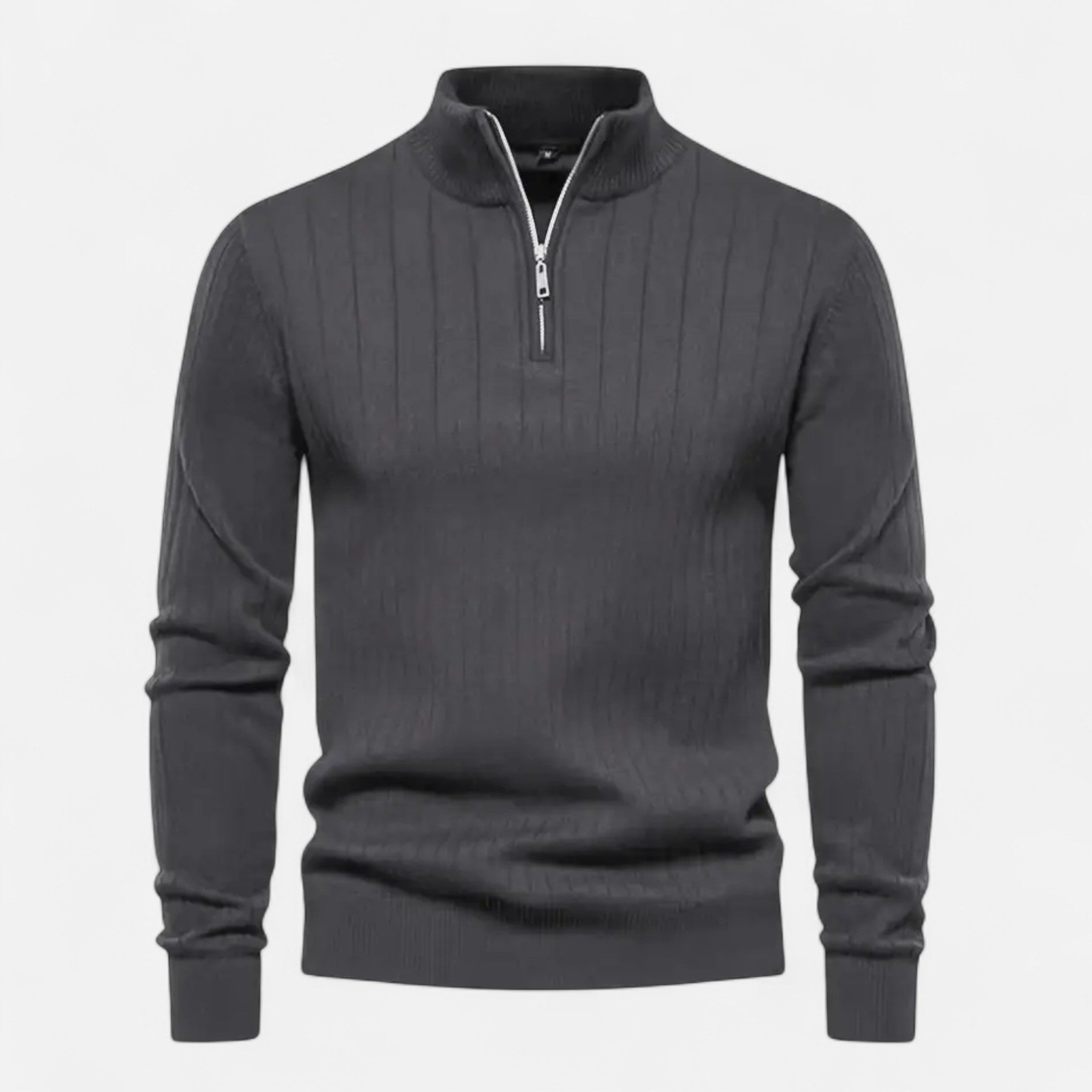Zeyliah | Men’s Refined Half-Zip Wool Sweater