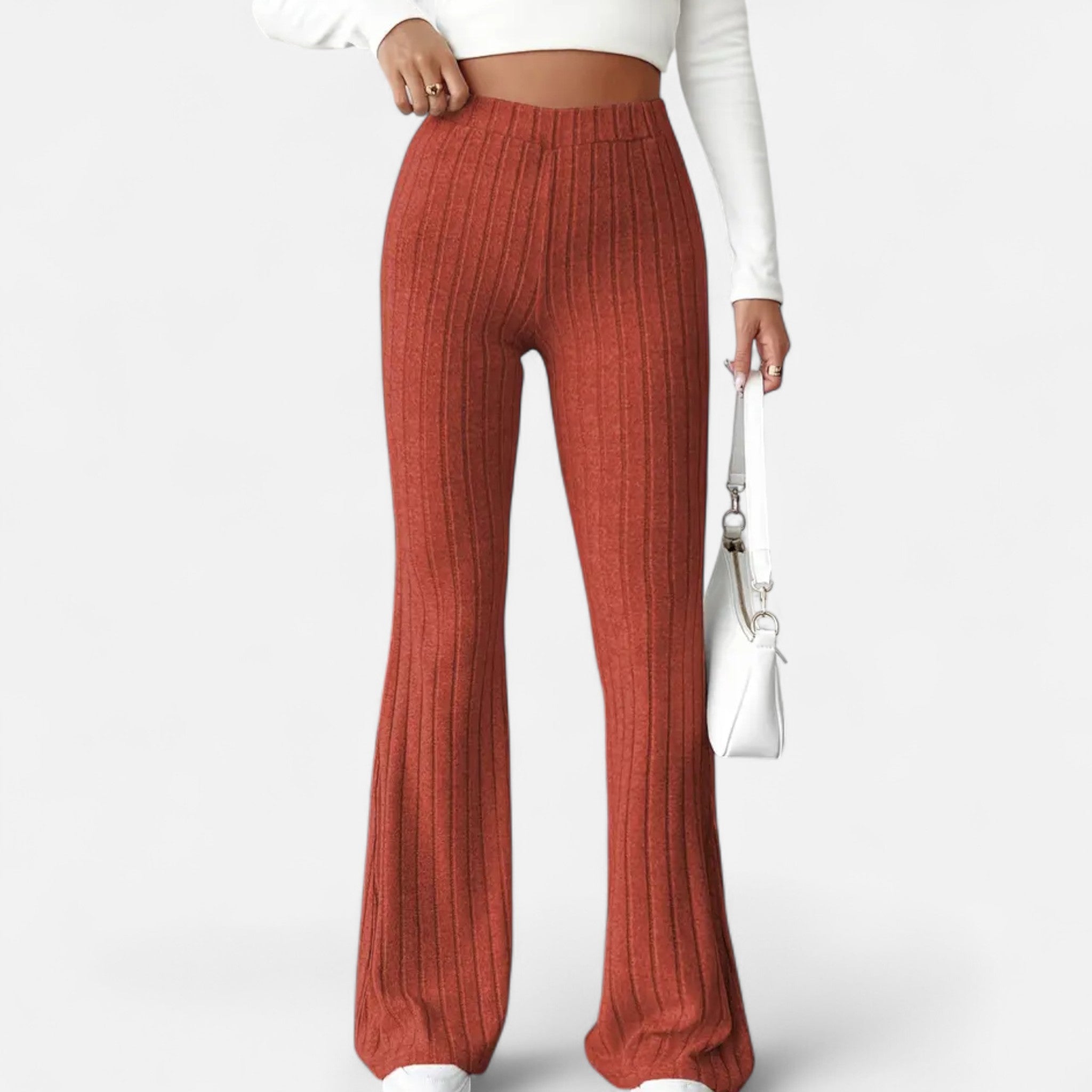 Zeyliah | Women’s Stretchy Flared Pants with High Waist