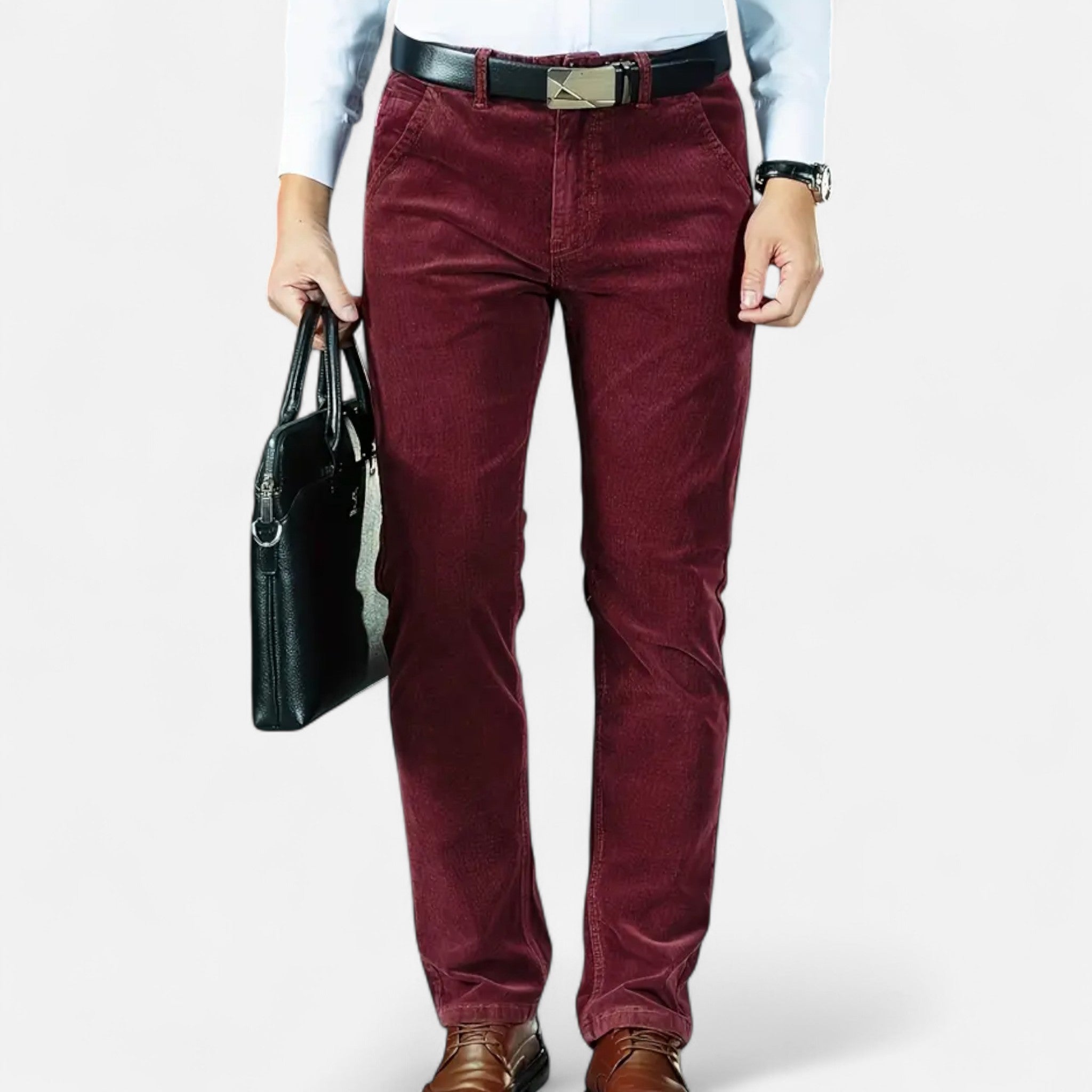 Zeyliah | Men’s Straight-Leg Corduroy Trousers