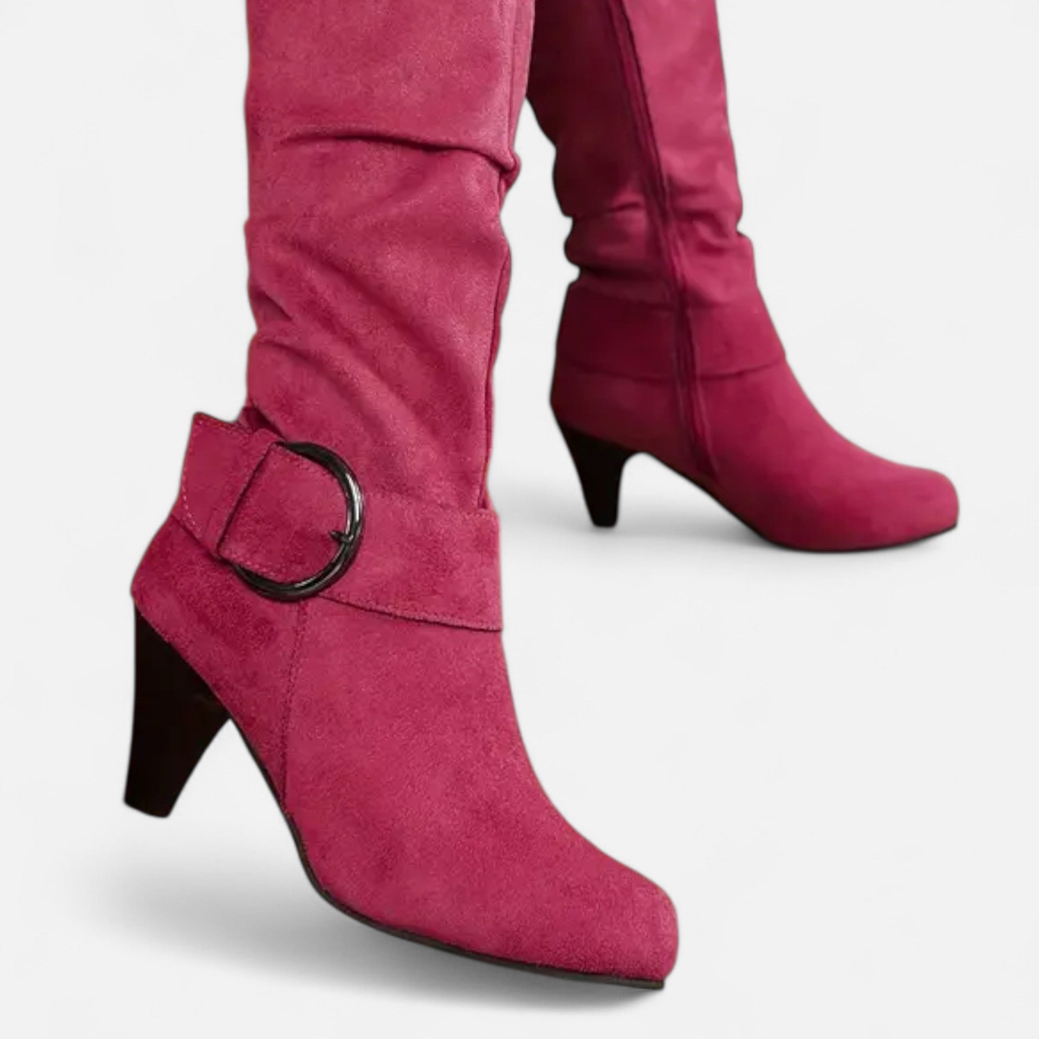 Zeyliah | Women’s Mid-Calf Boots with Buckle Strap