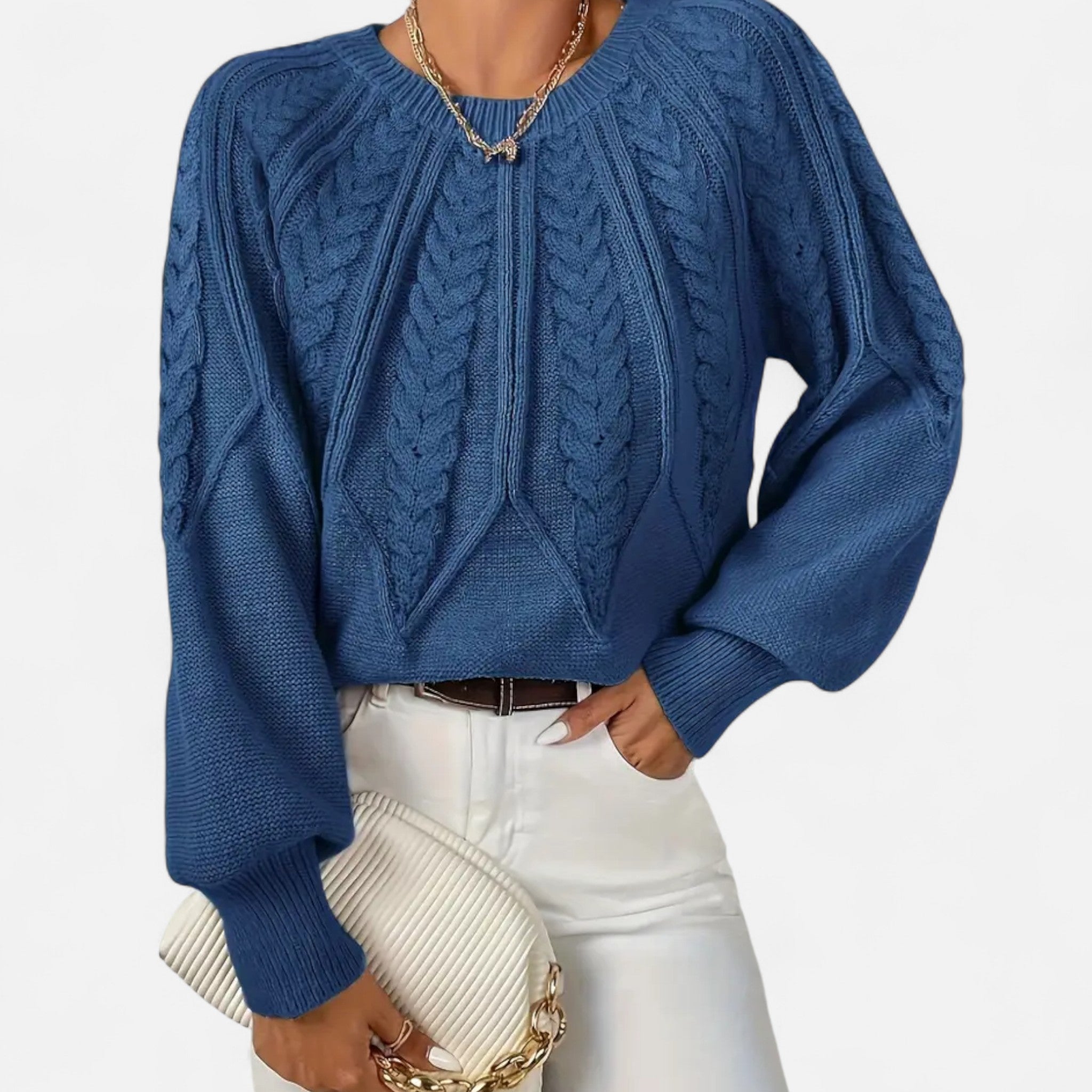 Zeyliah | Women’s Pullover Sweater with Round Neck