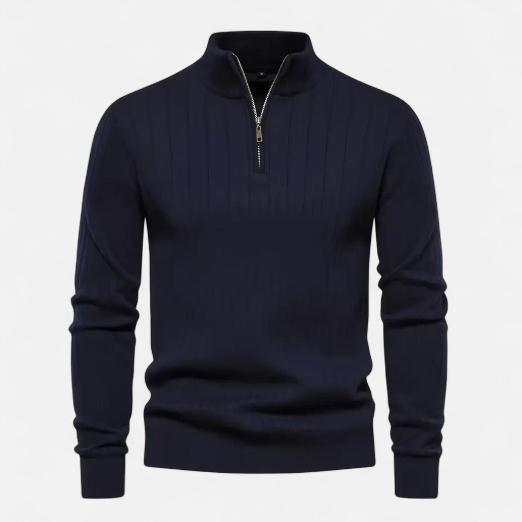 Zeyliah | Men’s Refined Half-Zip Wool Sweater