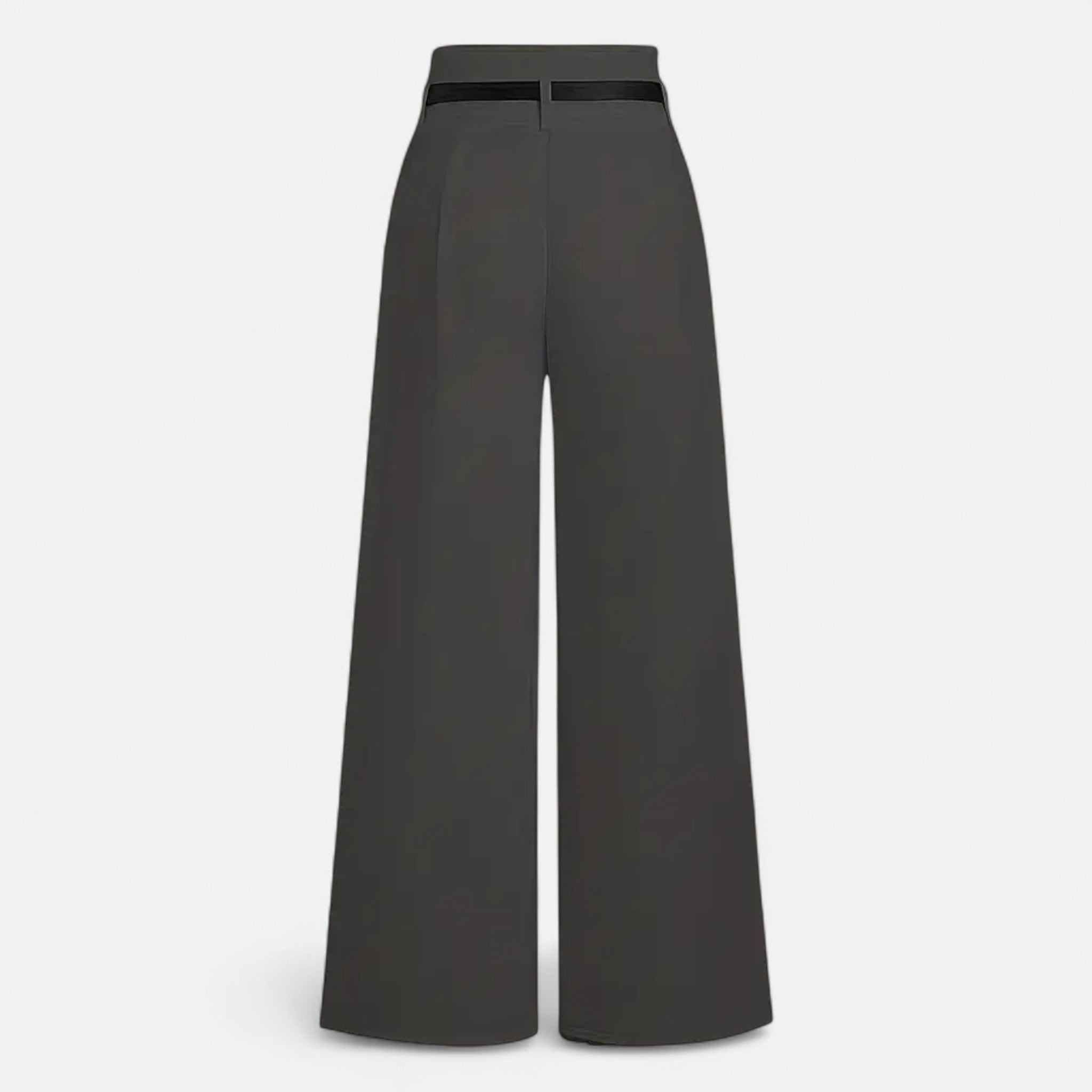 Zeyliah | Women’s Pleated Wide-Leg Trousers with Belted Waist