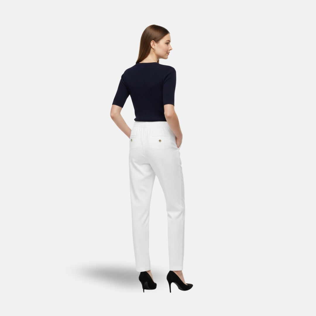 Zeyliah | Women’s Tapered Trousers with Elastic Waist