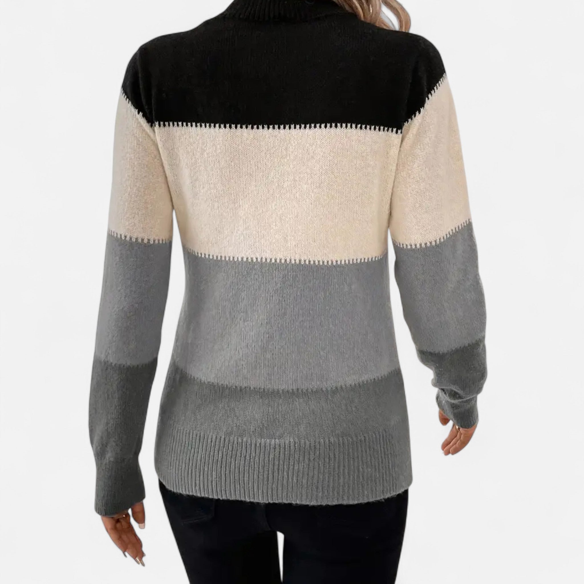 Zeyliah | Women’s Pullover Sweater with Mock Neck