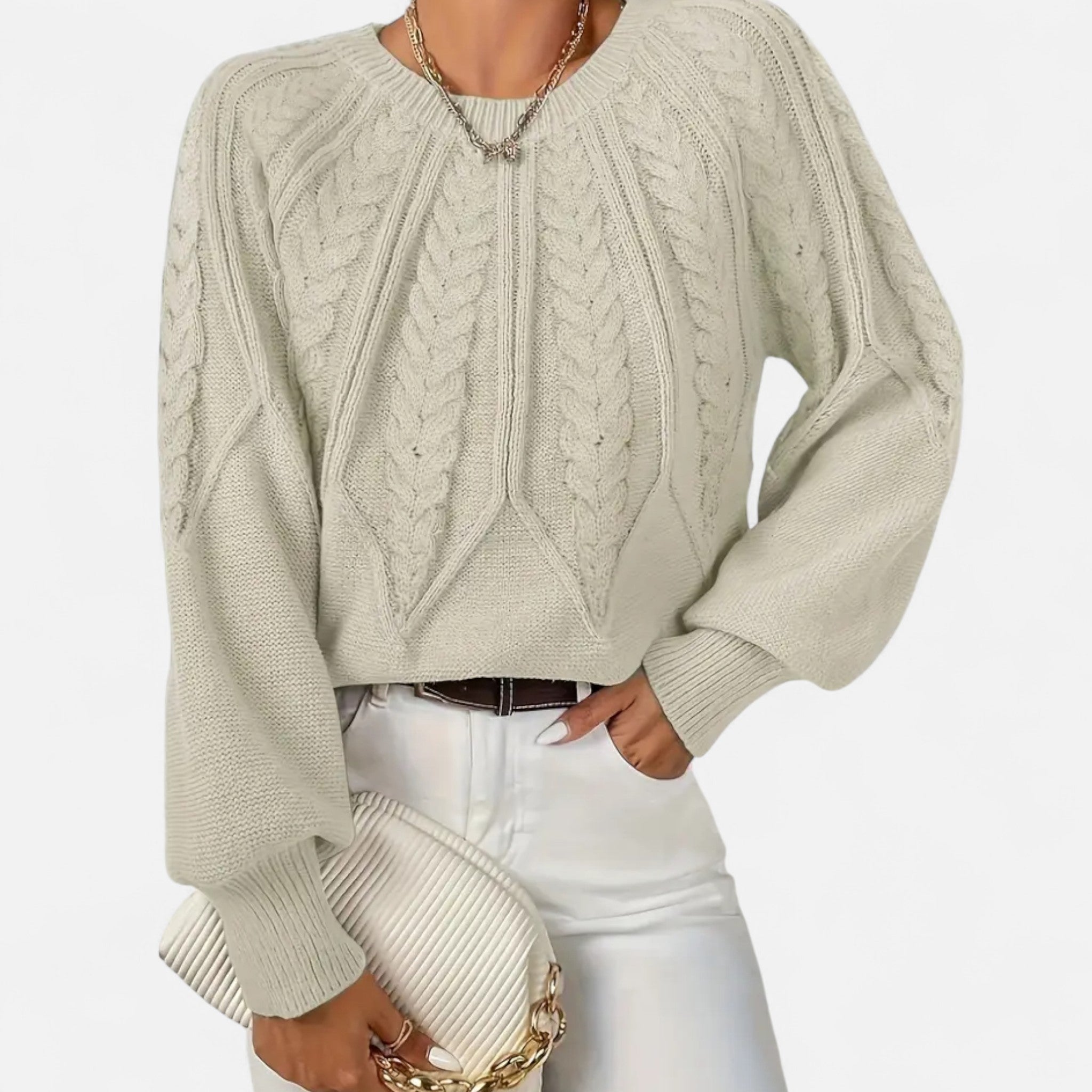 Zeyliah | Women’s Pullover Sweater with Round Neck