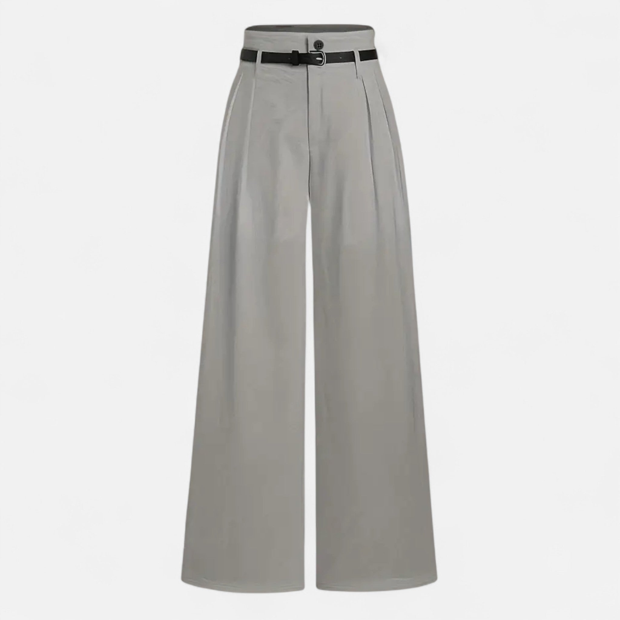 Zeyliah | Women’s Pleated Wide-Leg Trousers with Belted Waist