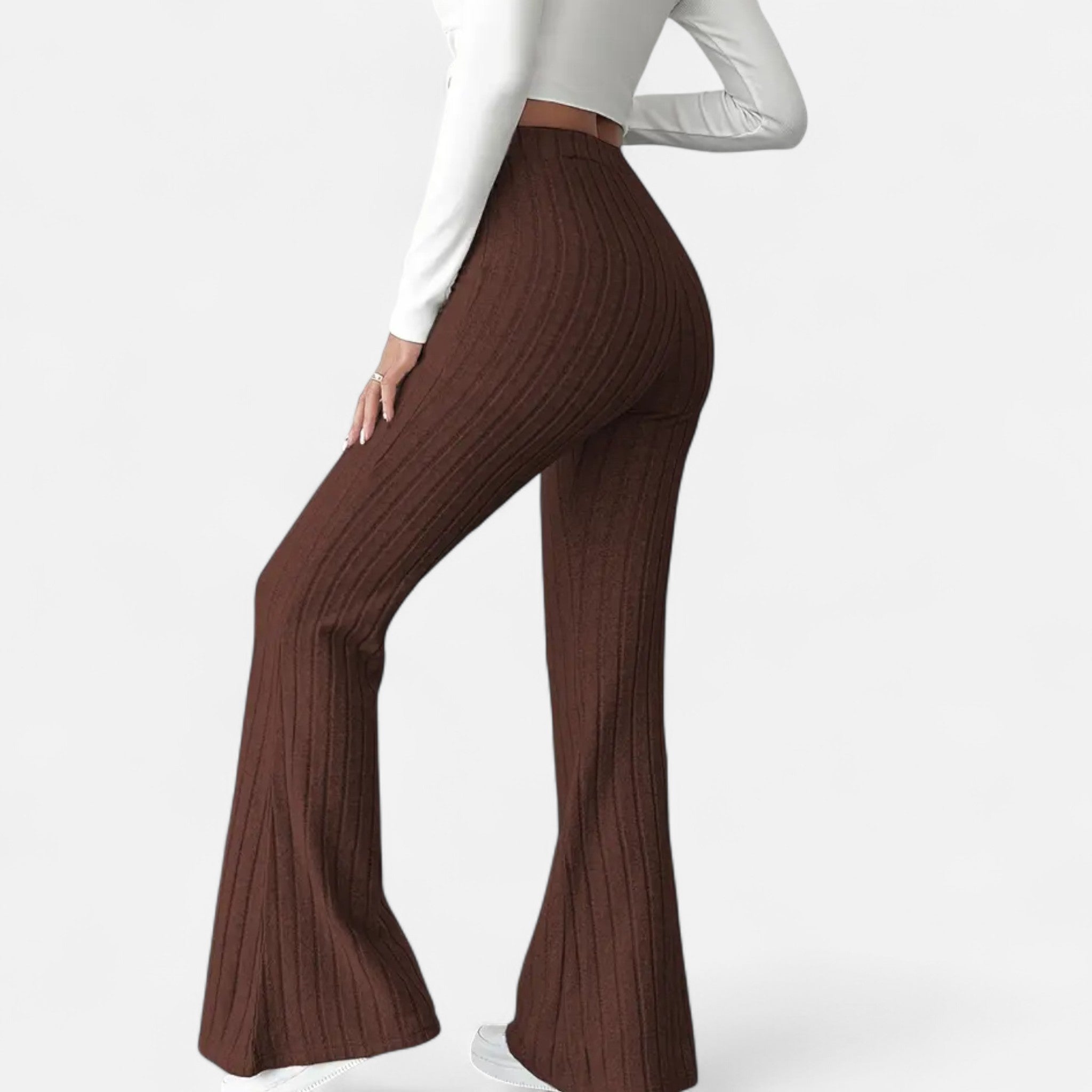 Zeyliah | Women’s Stretchy Flared Pants with High Waist