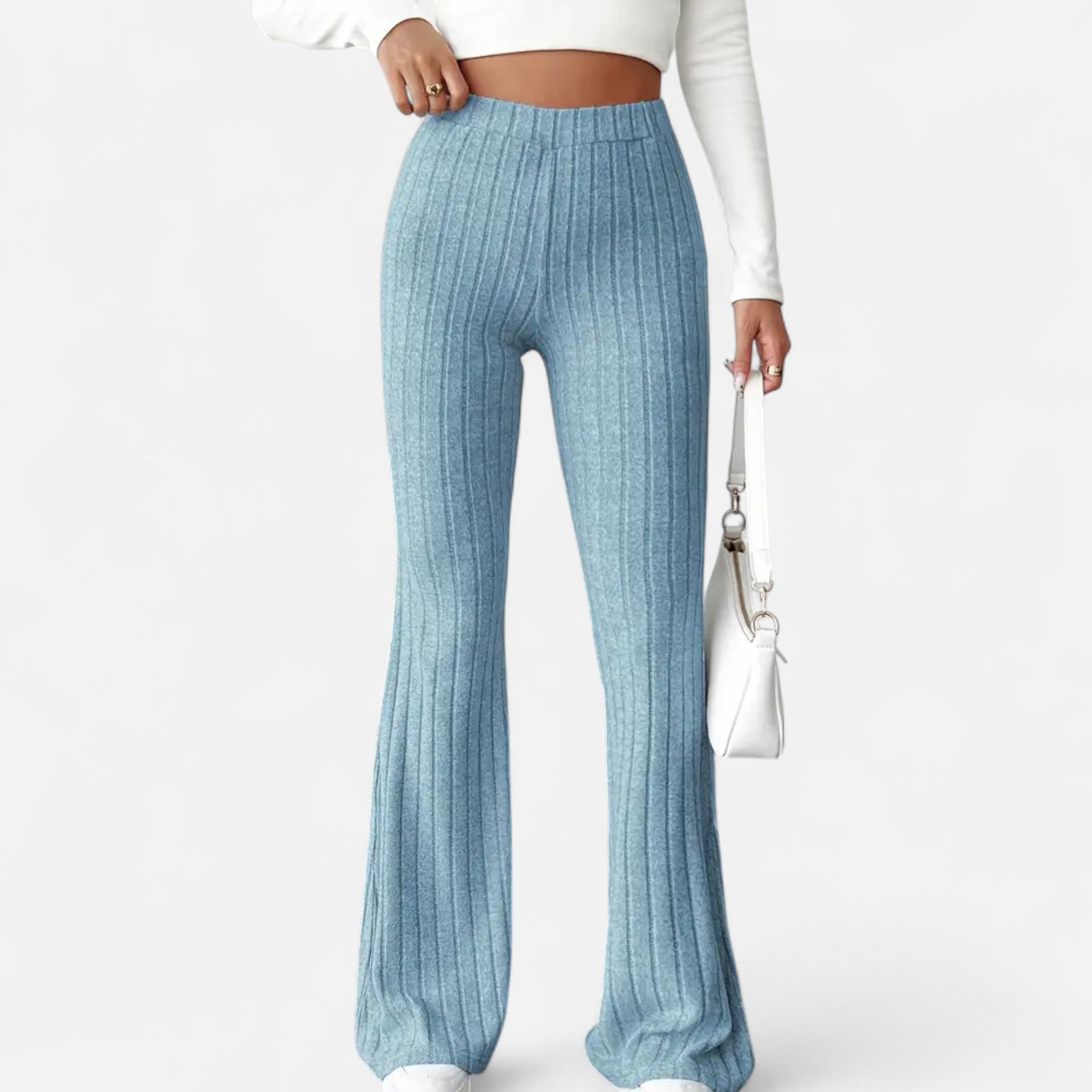 Zeyliah | Women’s Stretchy Flared Pants with High Waist