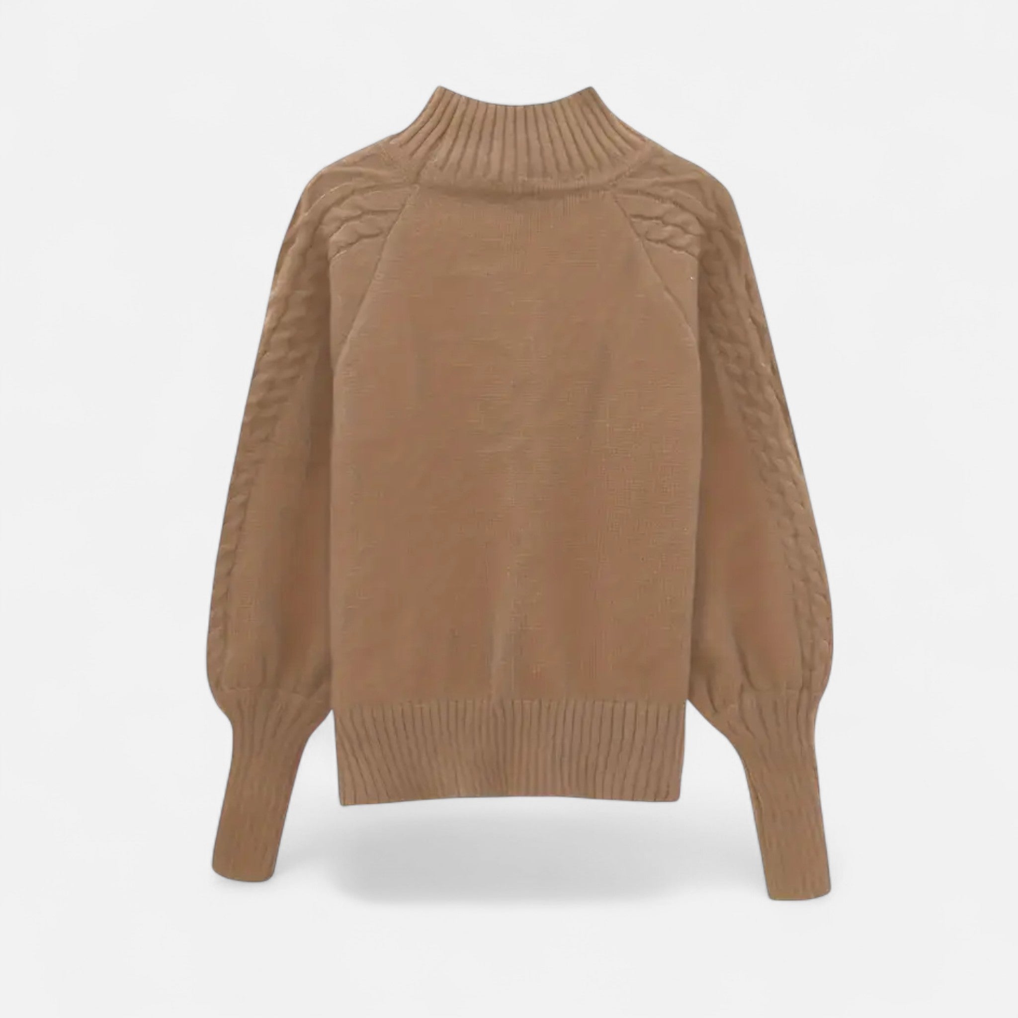 Zeyliah | Women’s Casual Knit Sweater with Half-High Collar