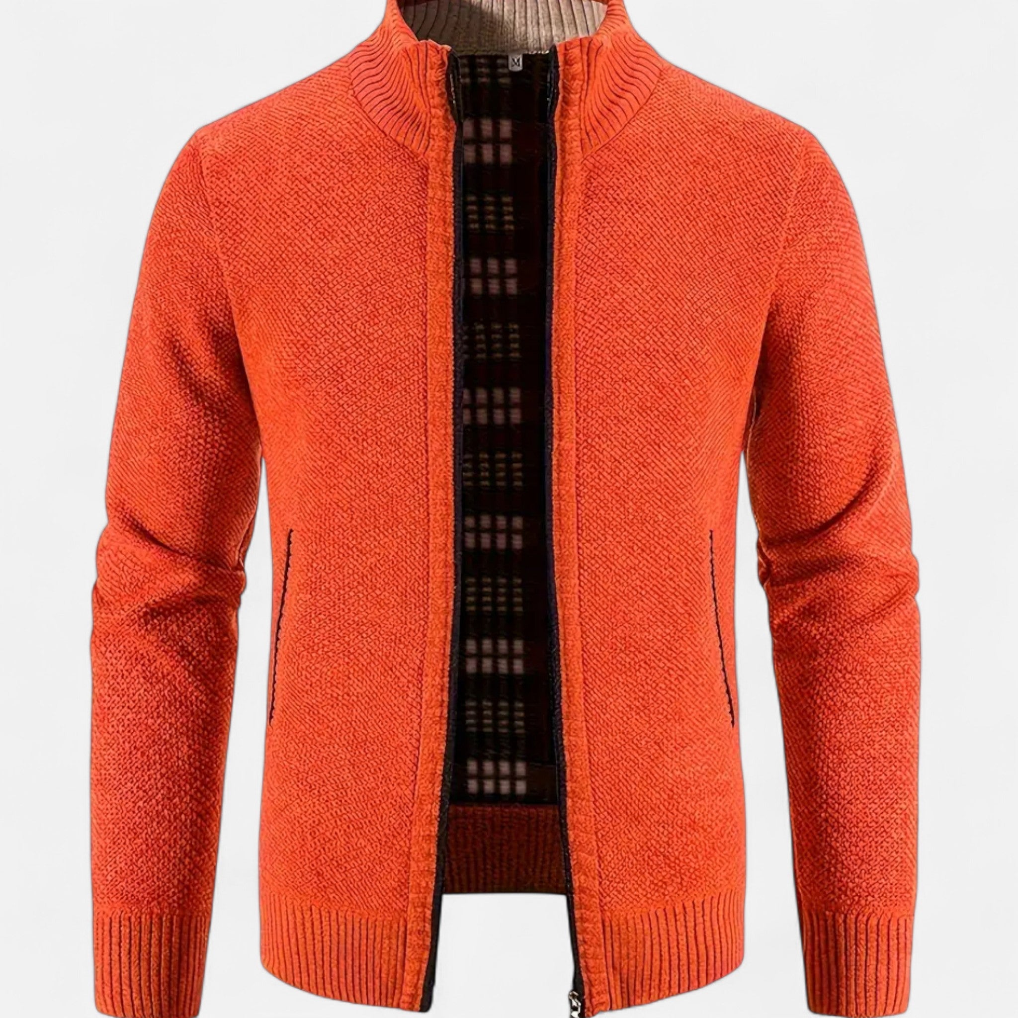 Zeyliah | Men’s Zip-Up Knit Sweater