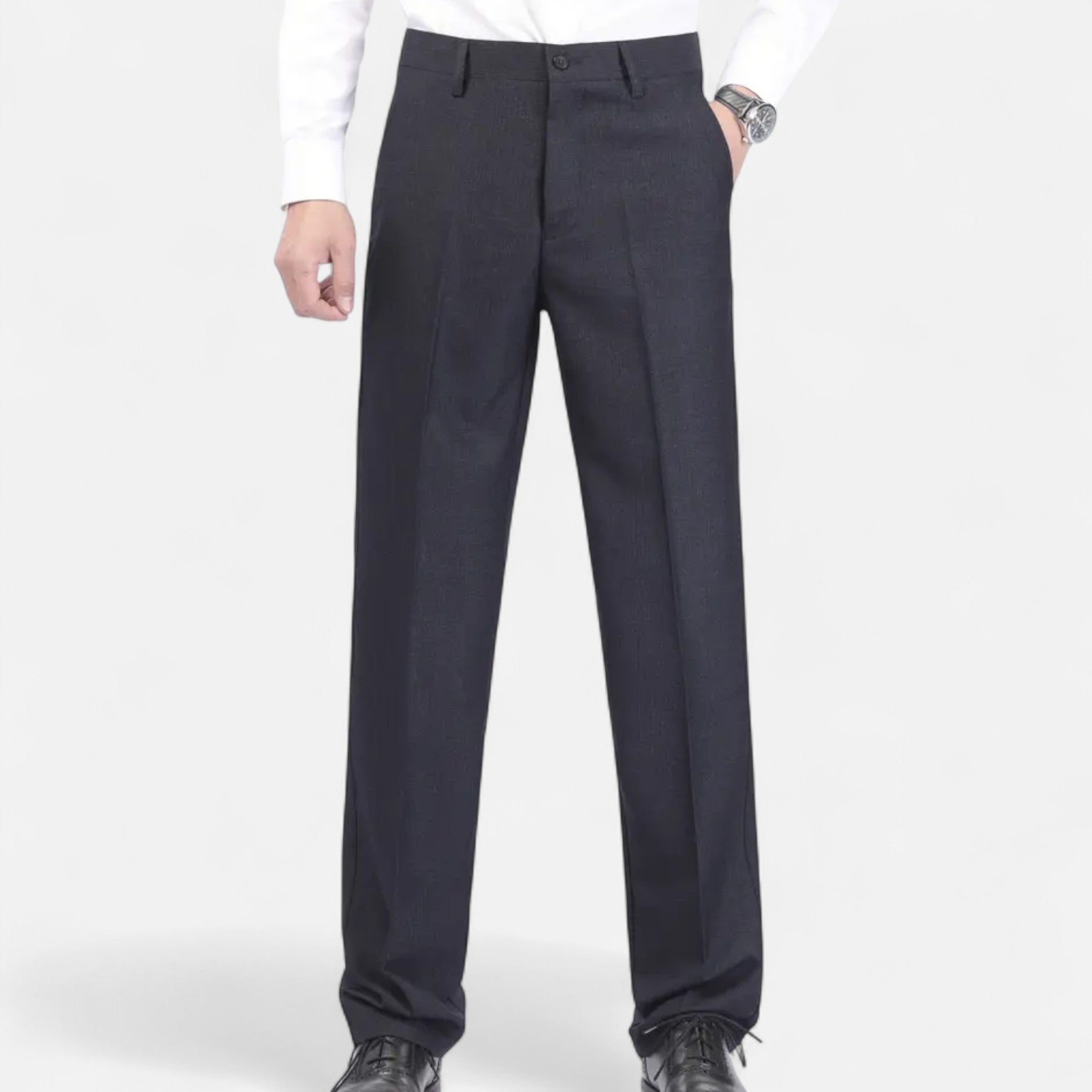 Zeyliah | Men’s Classic Solid Dress Trousers