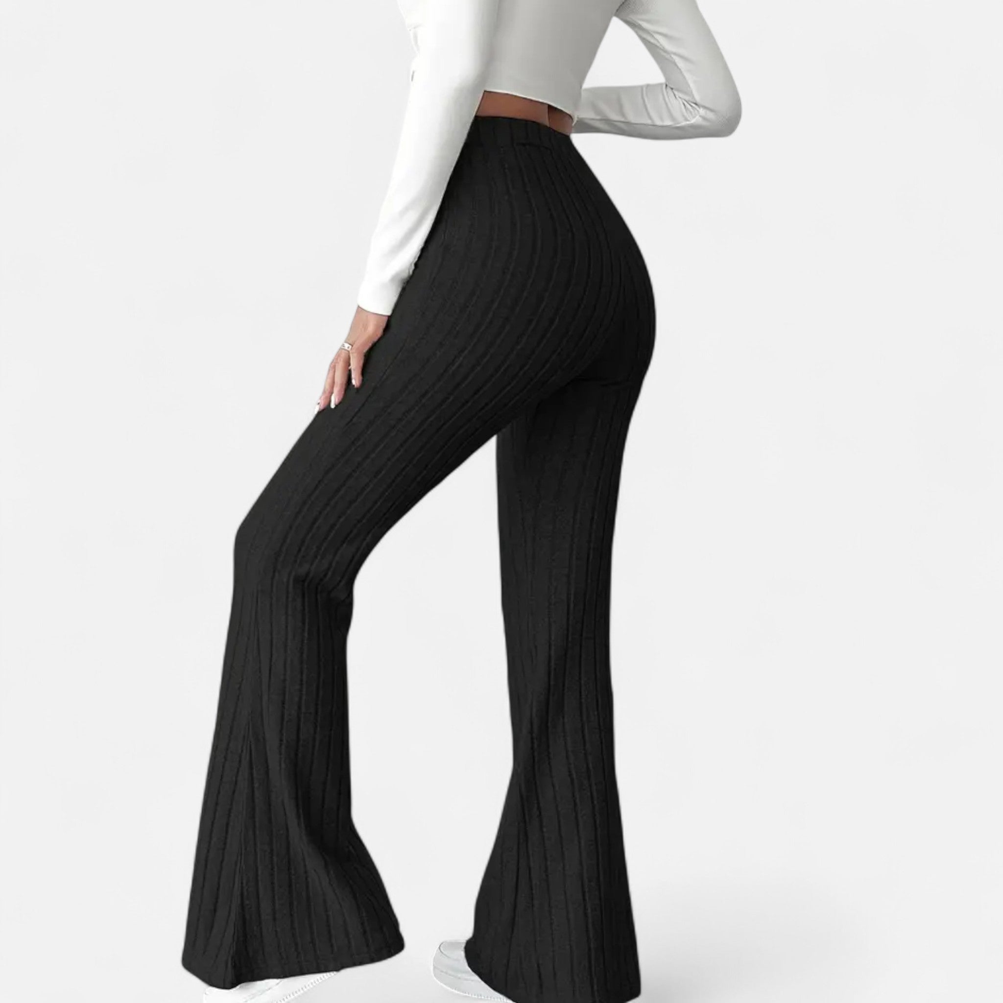 Zeyliah | Women’s Stretchy Flared Pants with High Waist