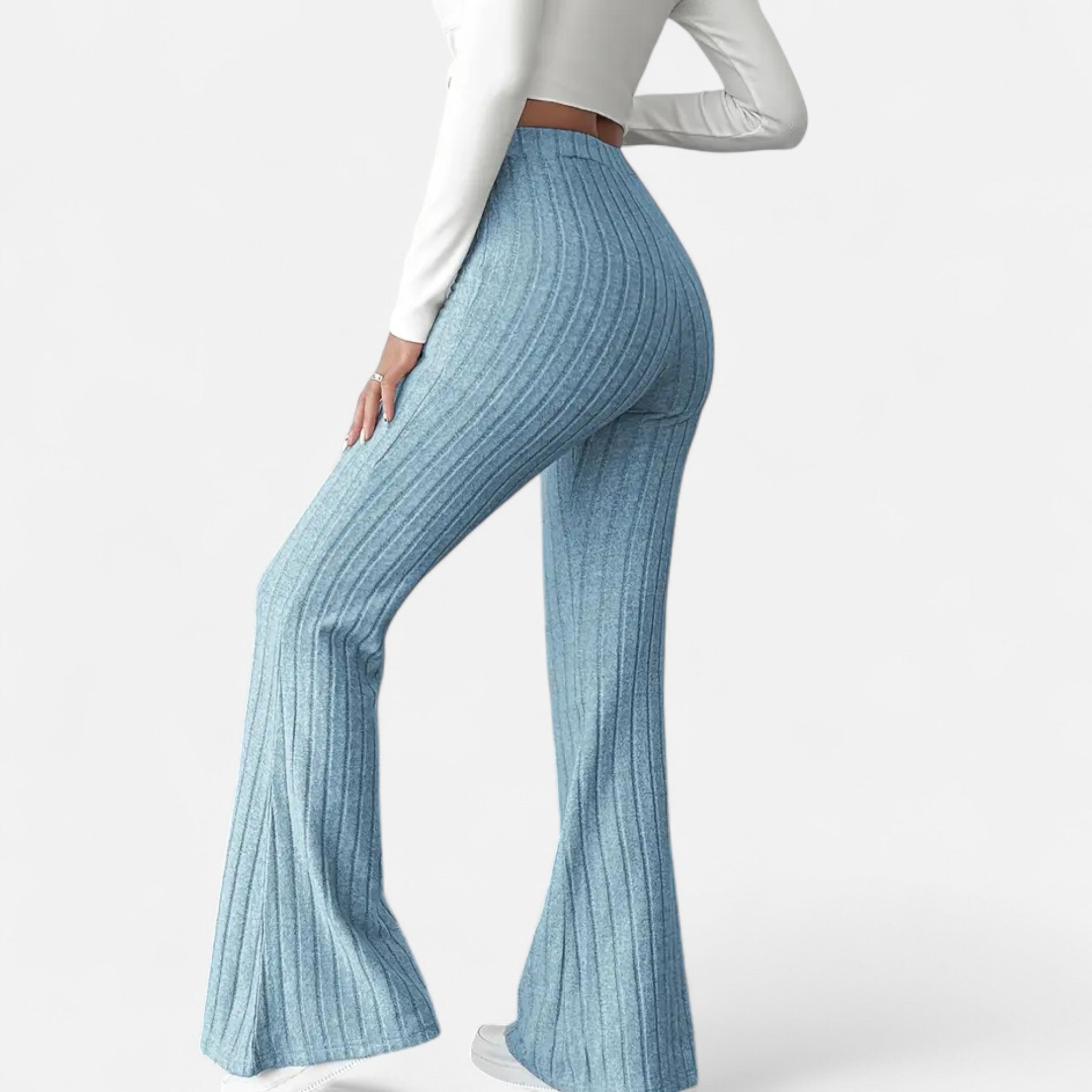 Zeyliah | Women’s Stretchy Flared Pants with High Waist