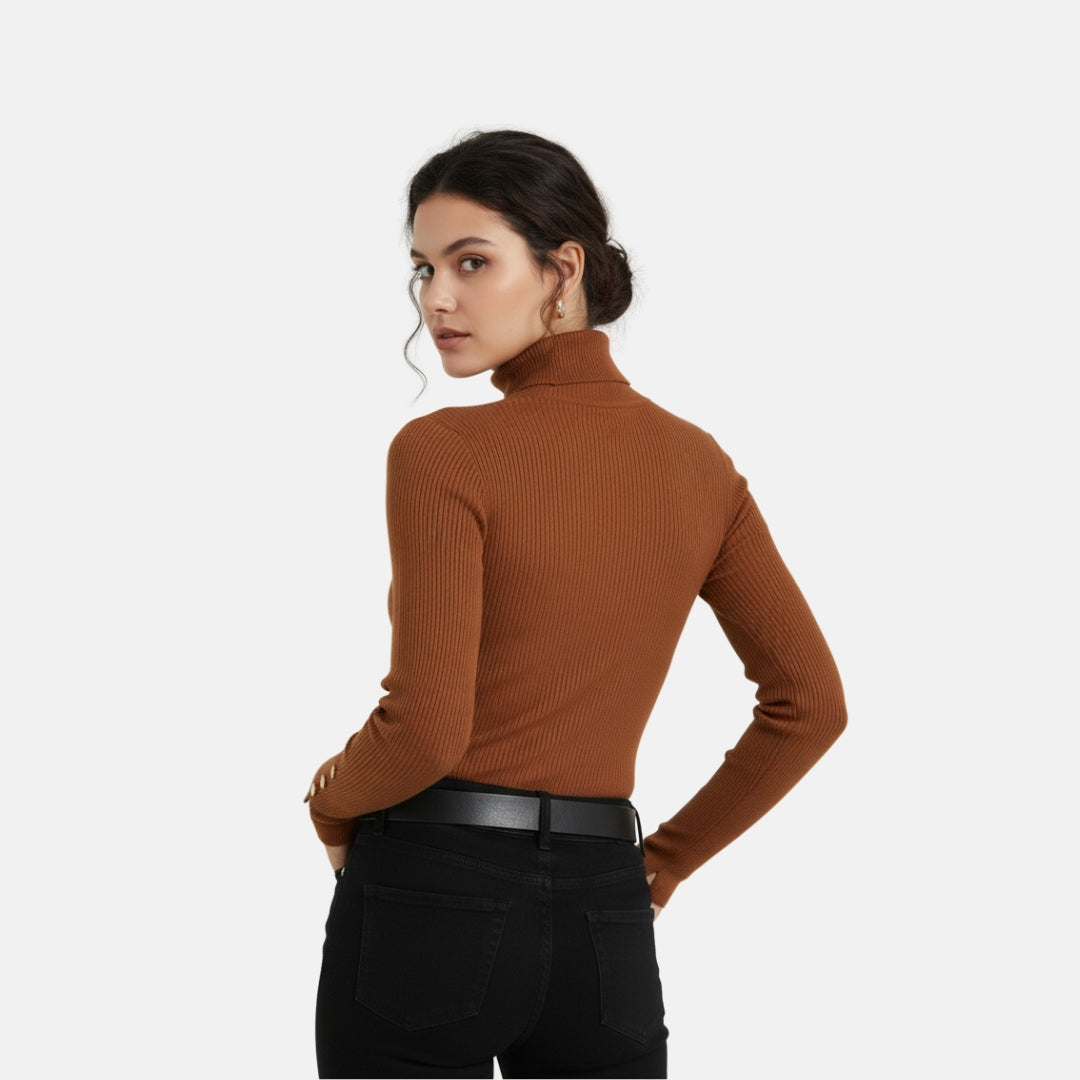 Zeyliah | Women’s Pullover Sweater with Turtleneck