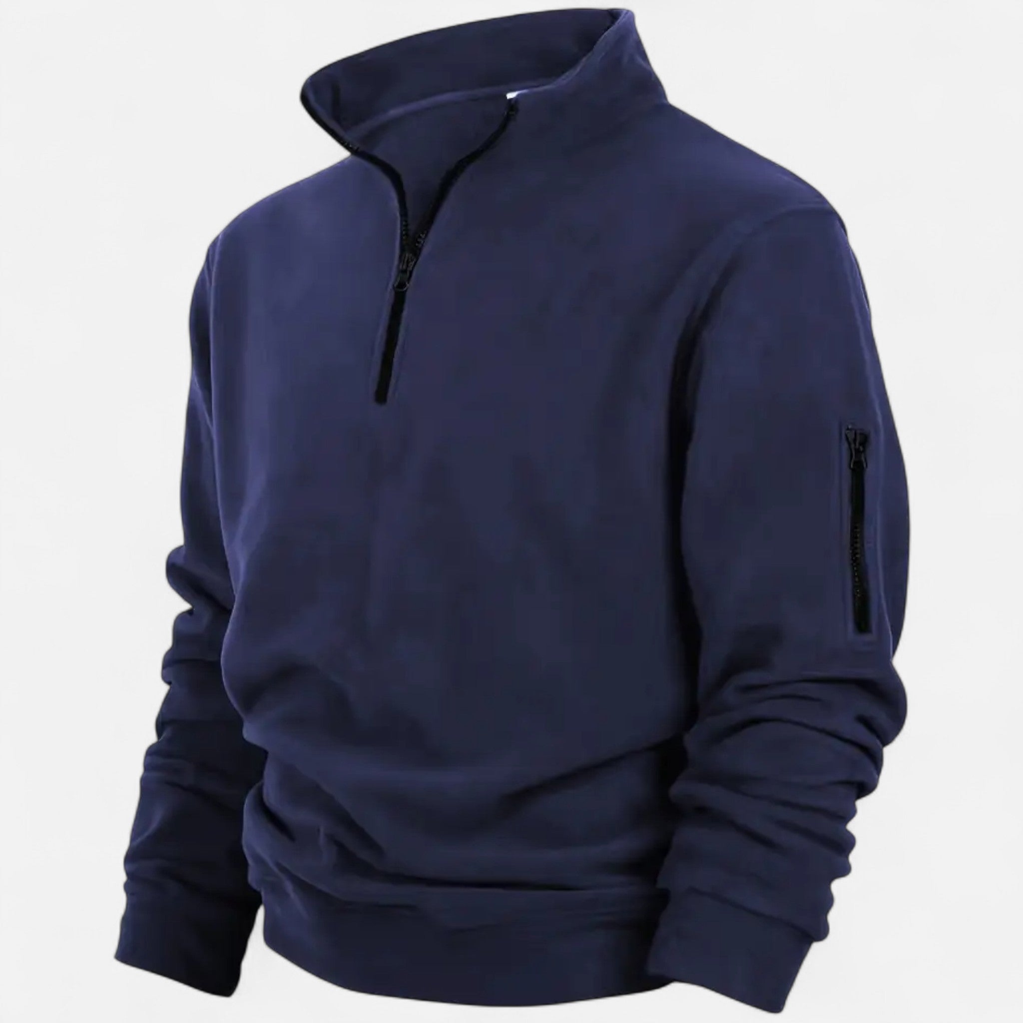 Zeyliah | Men’s Henley Half-Zip Fleece Shirt