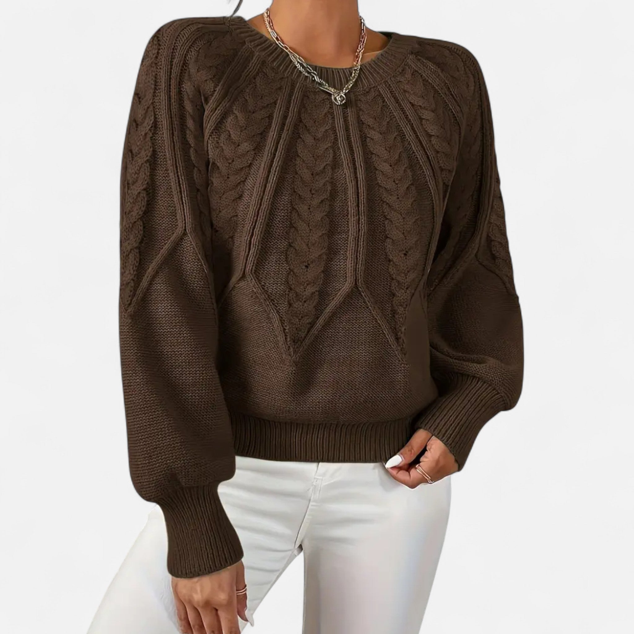 Zeyliah | Women’s Pullover Sweater with Round Neck