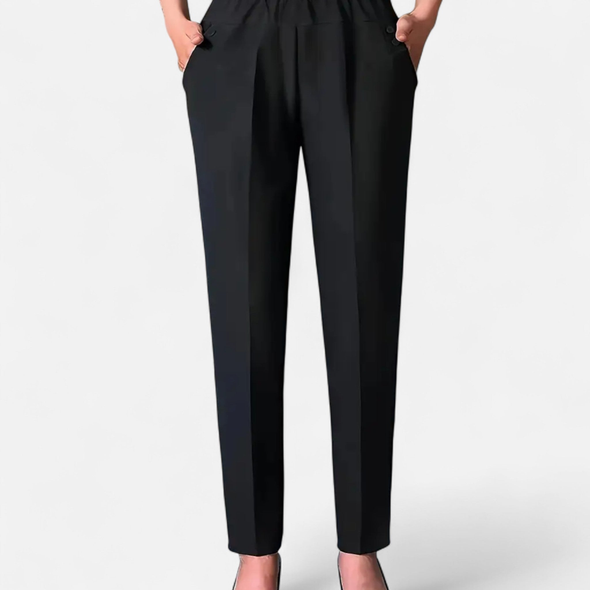 Zeyliah | Women’s Tapered Trousers with Elastic Waist