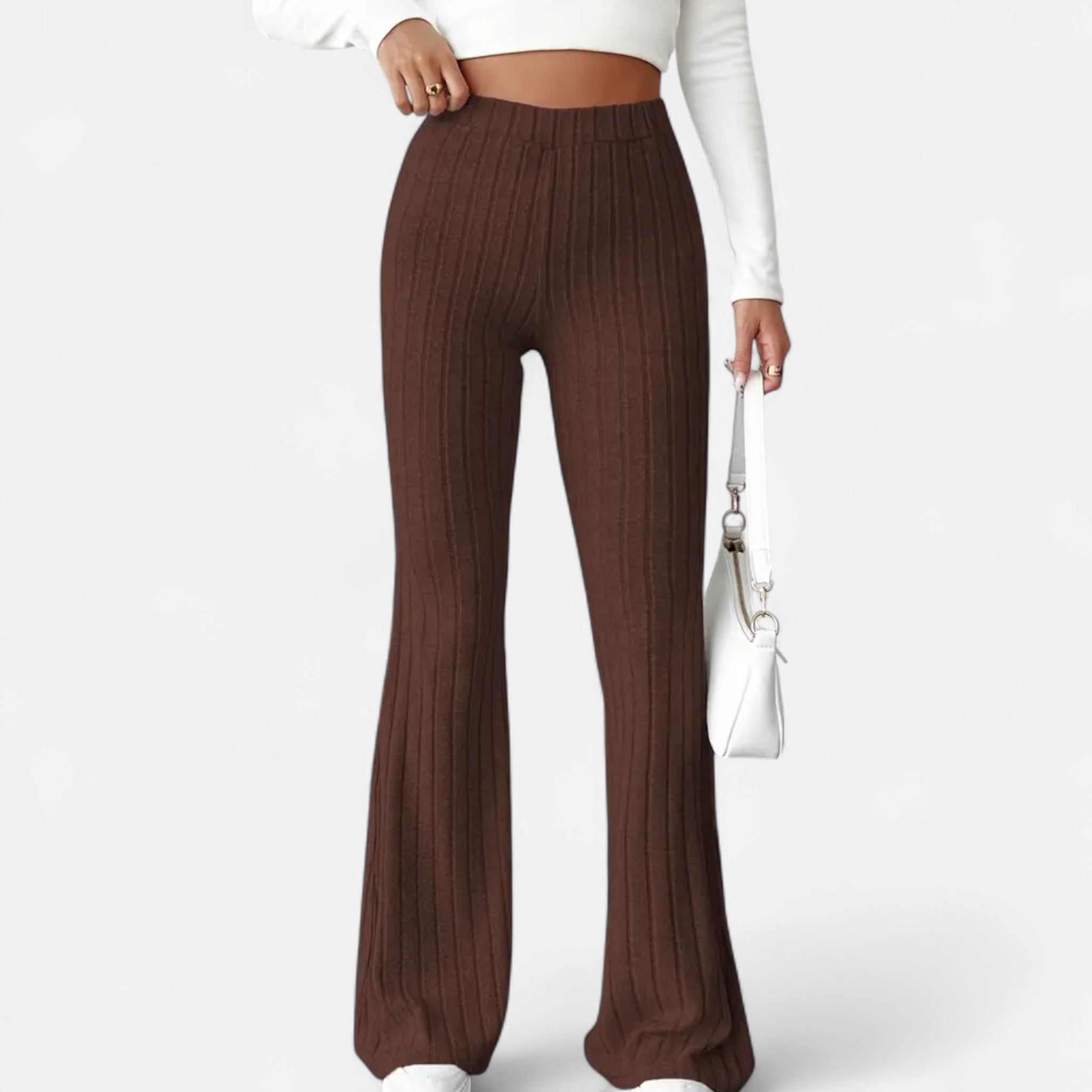 Zeyliah | Women’s Stretchy Flared Pants with High Waist