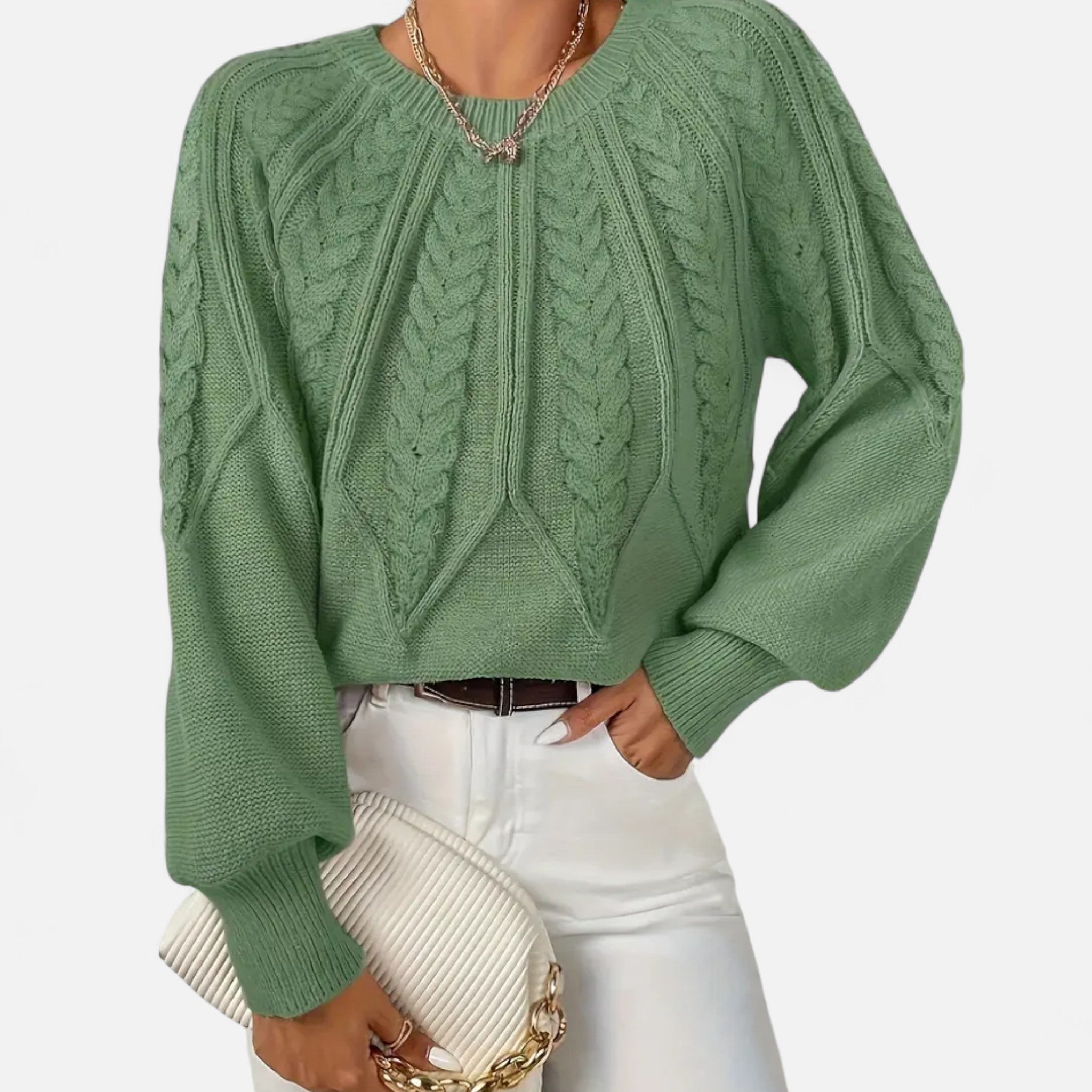 Zeyliah | Women’s Pullover Sweater with Round Neck