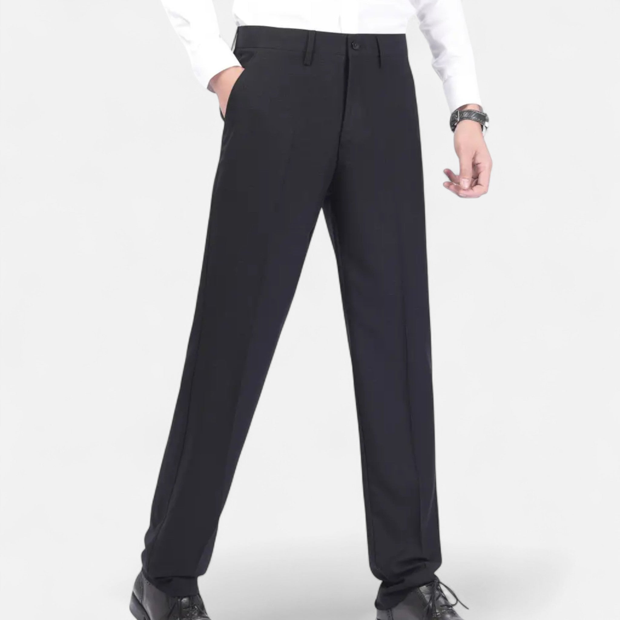 Zeyliah | Men’s Classic Solid Dress Trousers