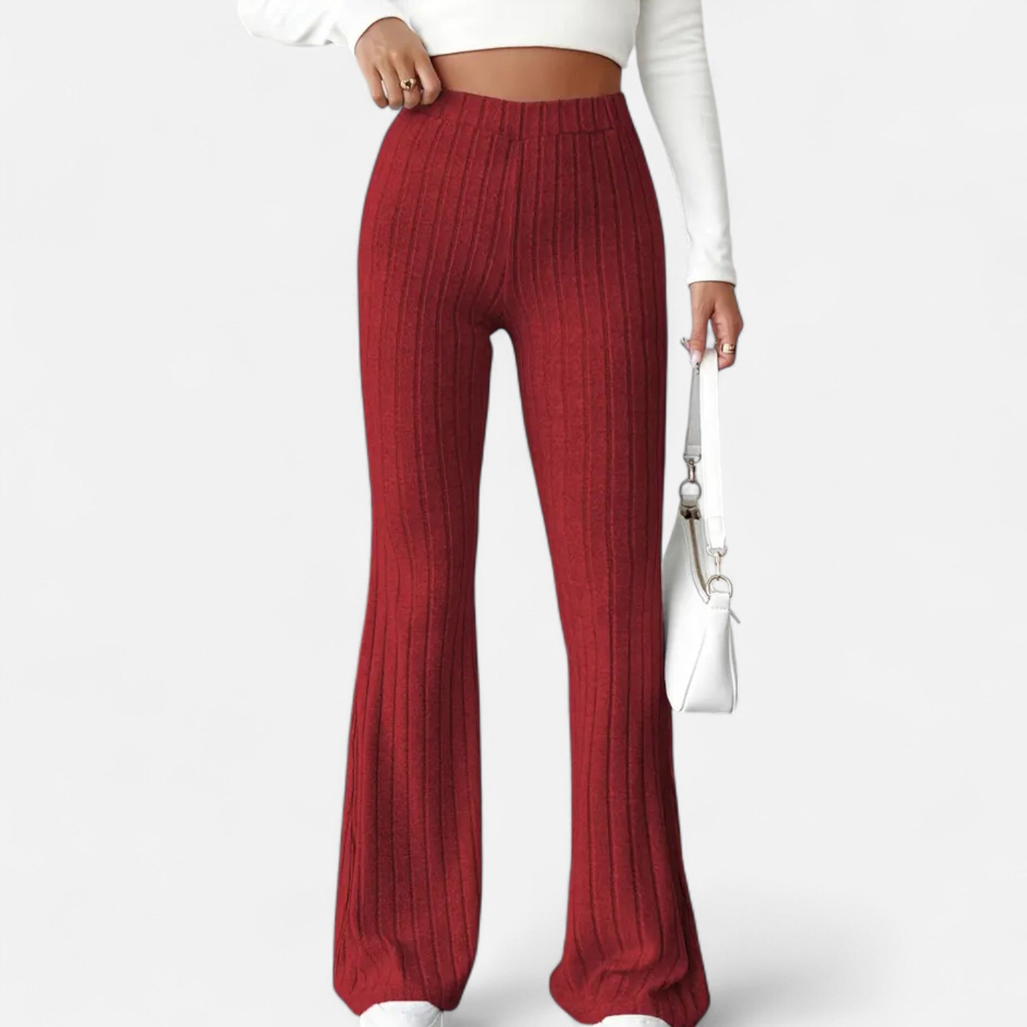 Zeyliah | Women’s Stretchy Flared Pants with High Waist