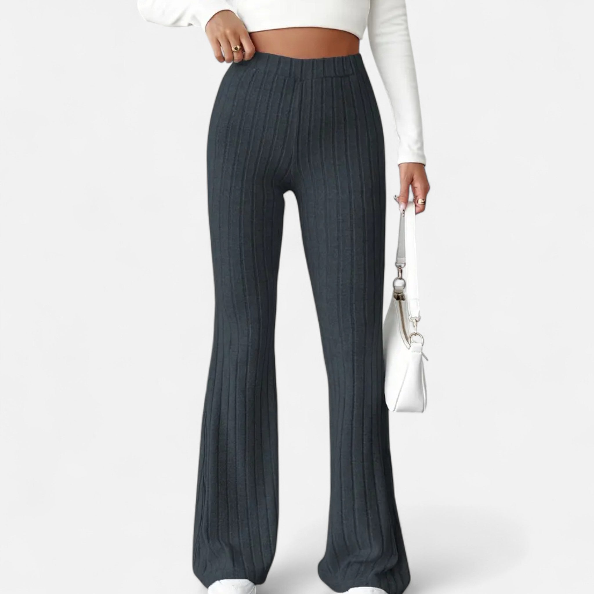 Zeyliah | Women’s Stretchy Flared Pants with High Waist