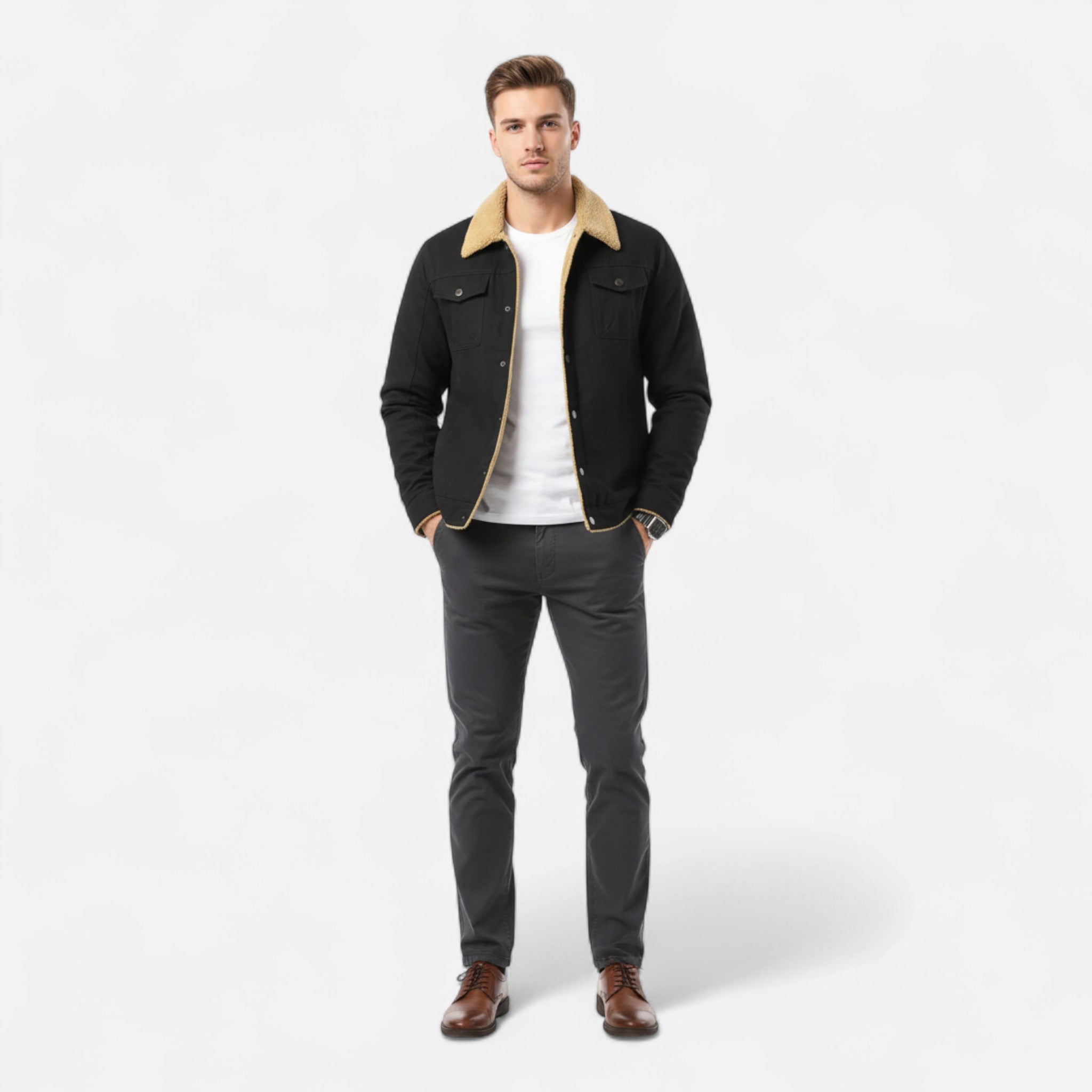 Zeyliah | Men’s Casual Fleece Jacket