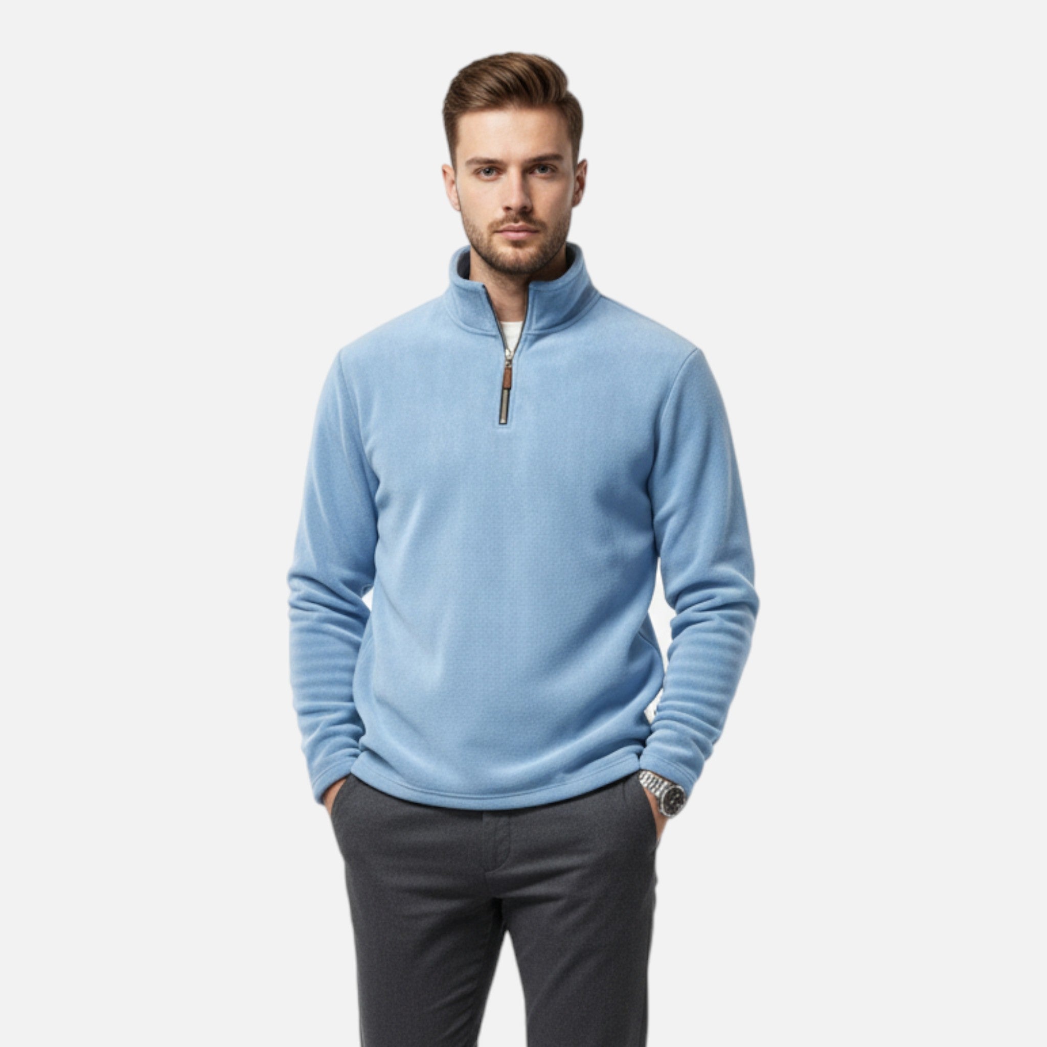 Zeyliah | Men’s Fleece Half-Zip Sweatshirt