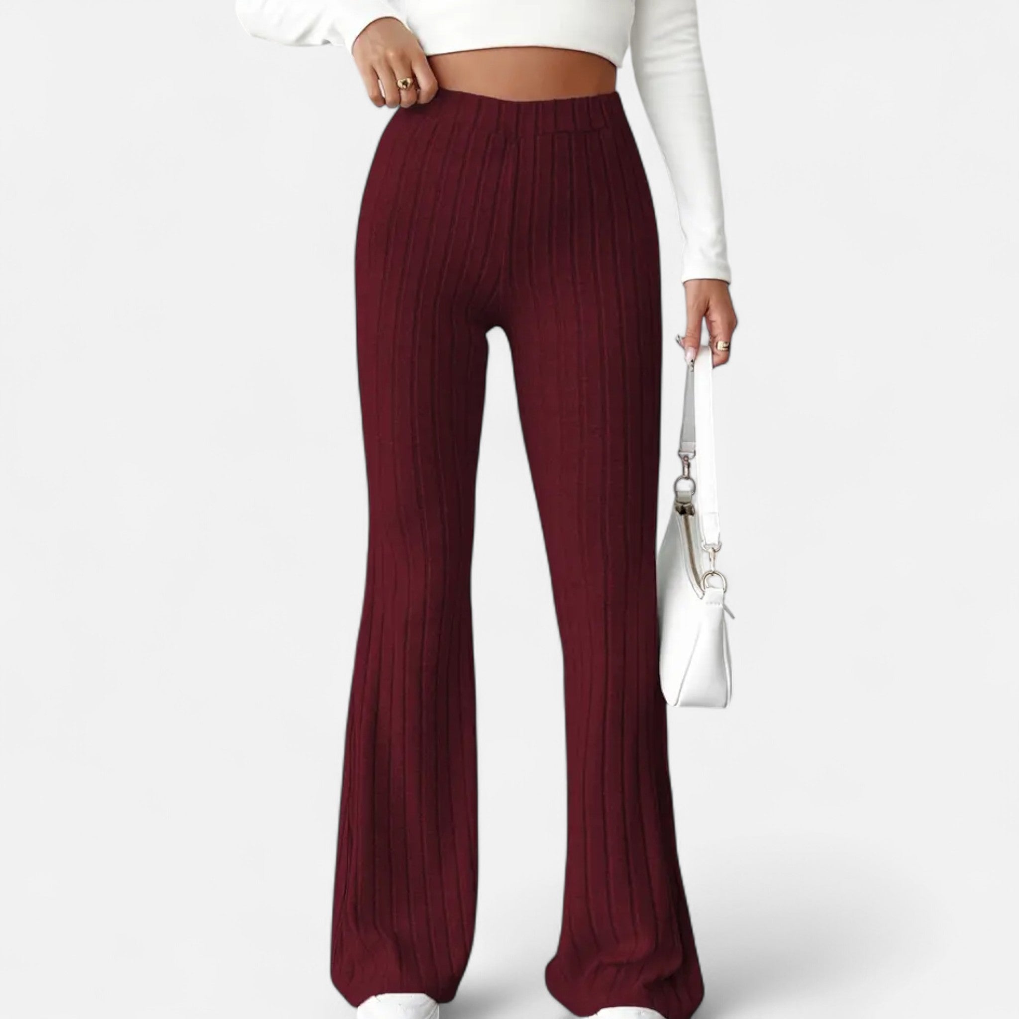 Zeyliah | Women’s Stretchy Flared Pants with High Waist