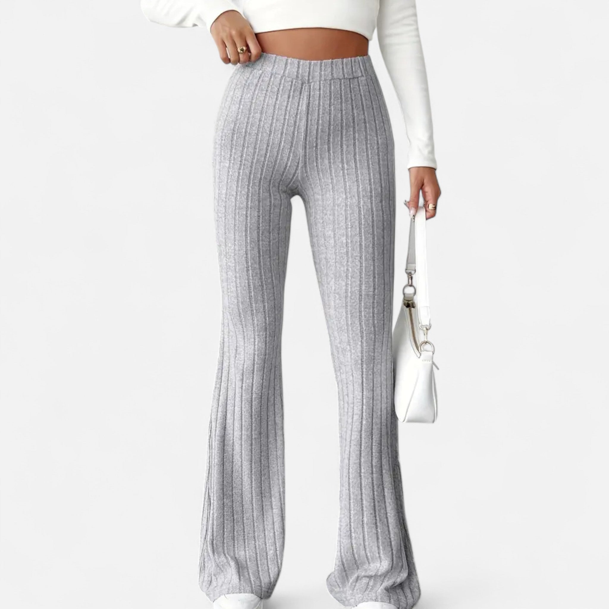 Zeyliah | Women’s Stretchy Flared Pants with High Waist