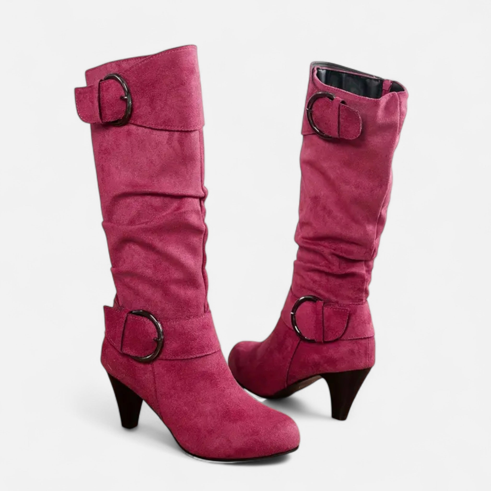 Zeyliah | Women’s Mid-Calf Boots with Buckle Strap
