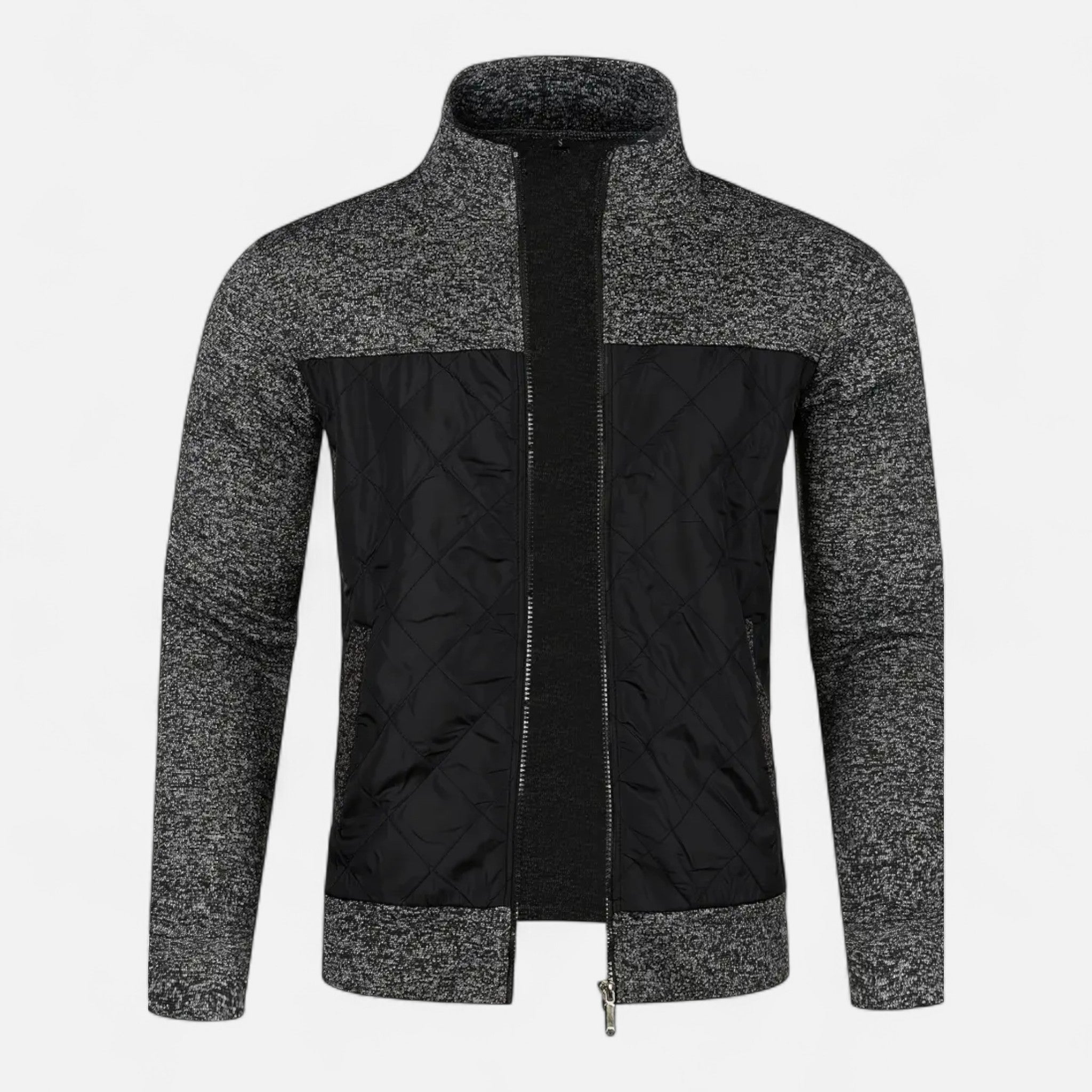 Zeyliah | Men’s Knitted Cardigan with Stand Collar