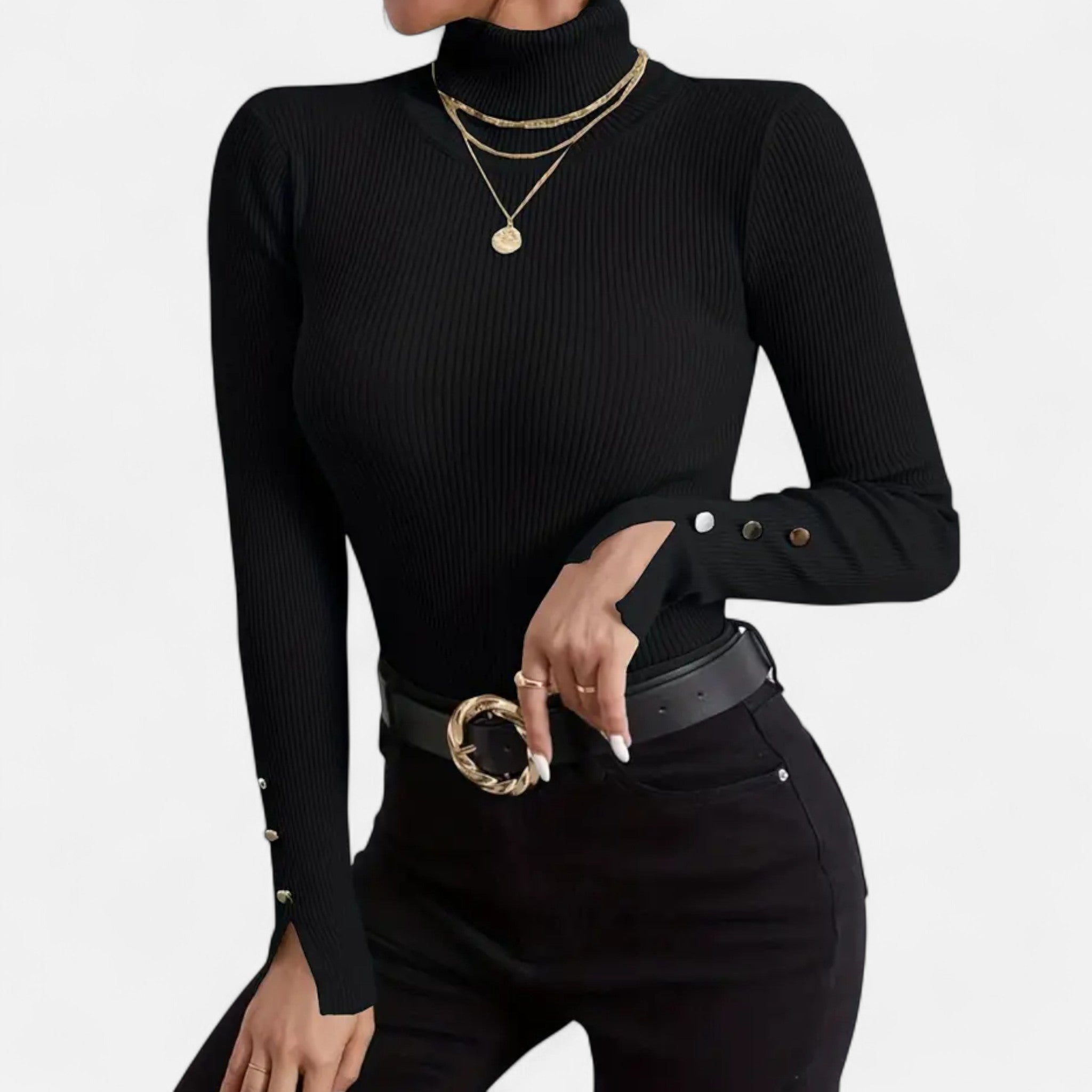 Zeyliah | Women’s Pullover Sweater with Turtleneck