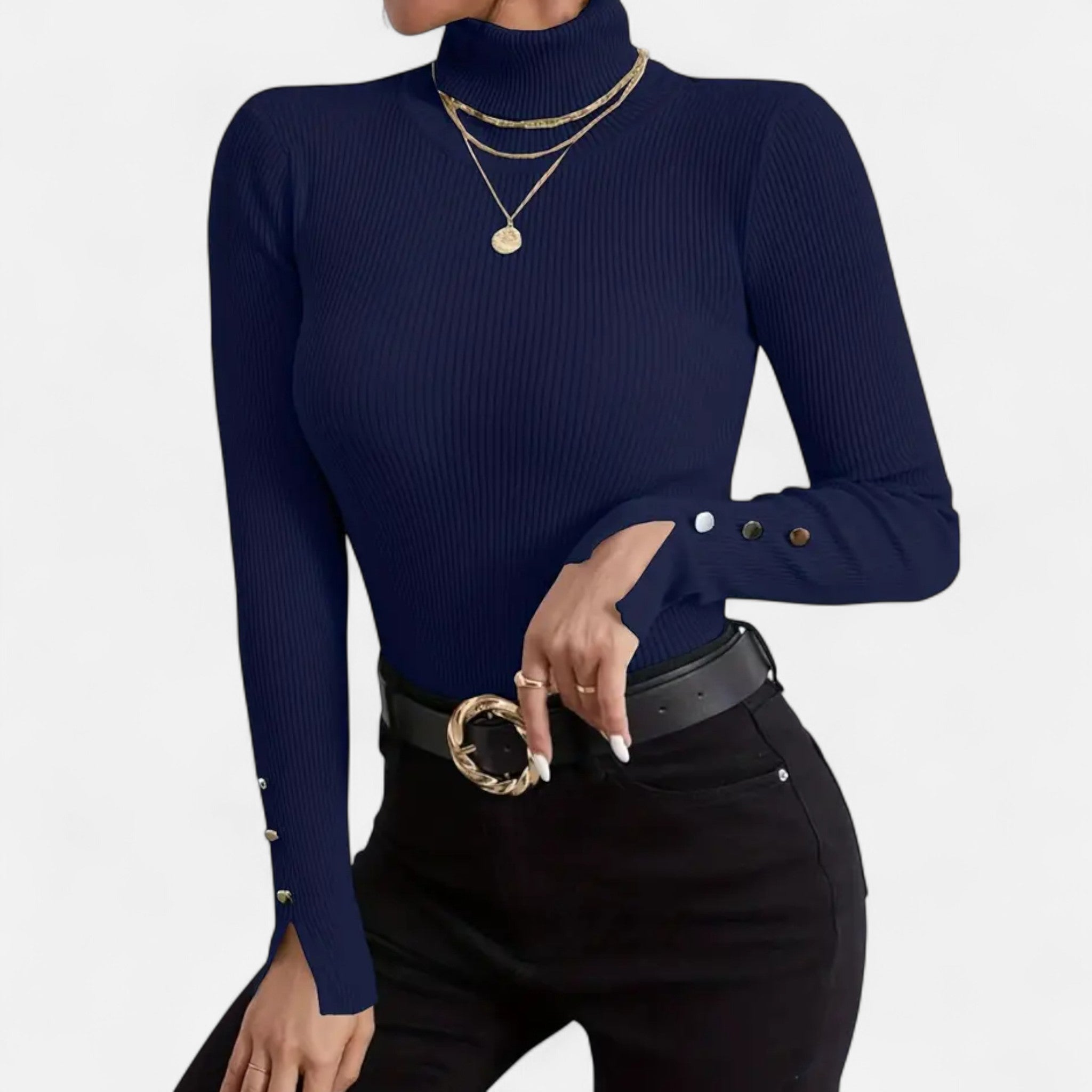 Zeyliah | Women’s Pullover Sweater with Turtleneck